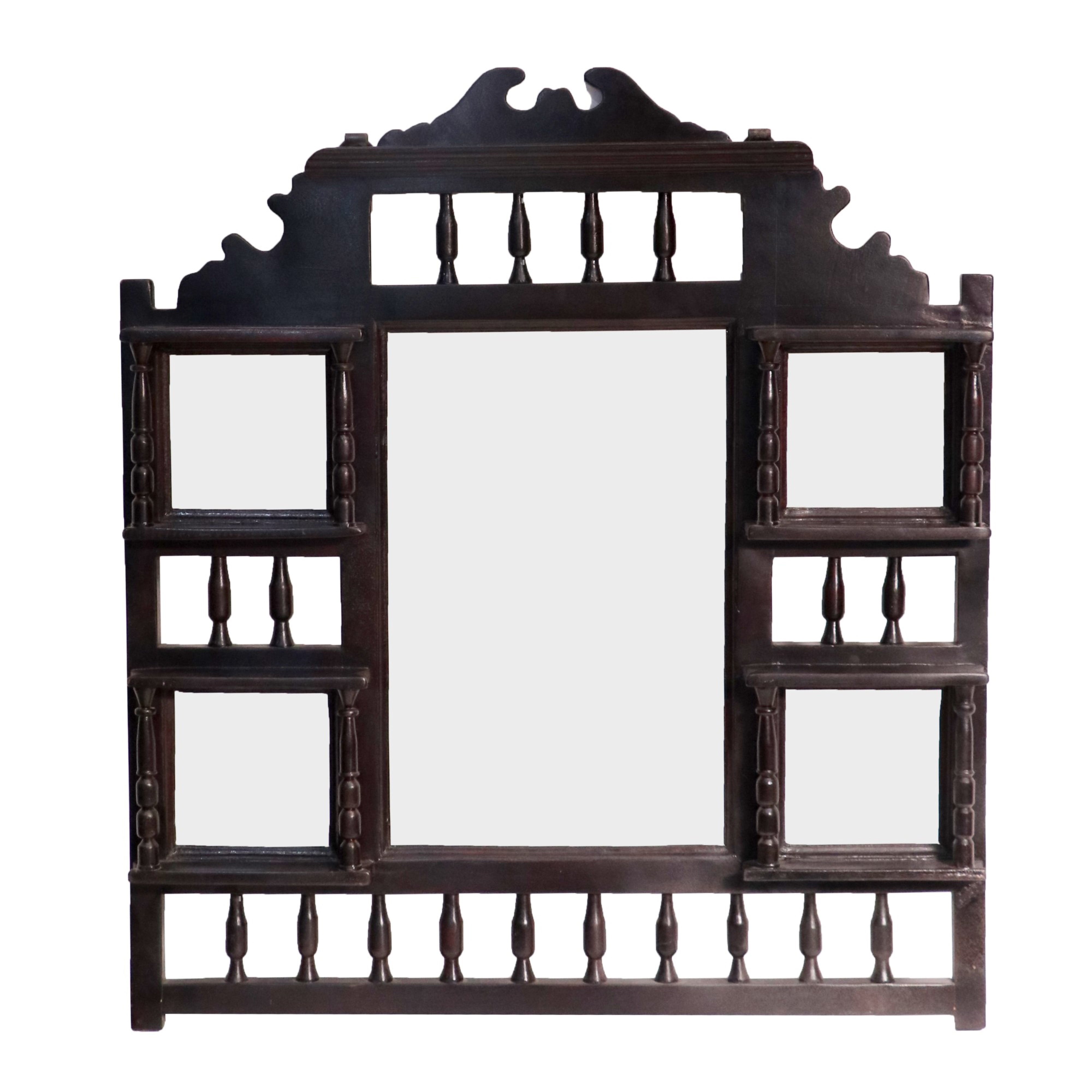 Geometric Carved Traditional Mirror Mirror