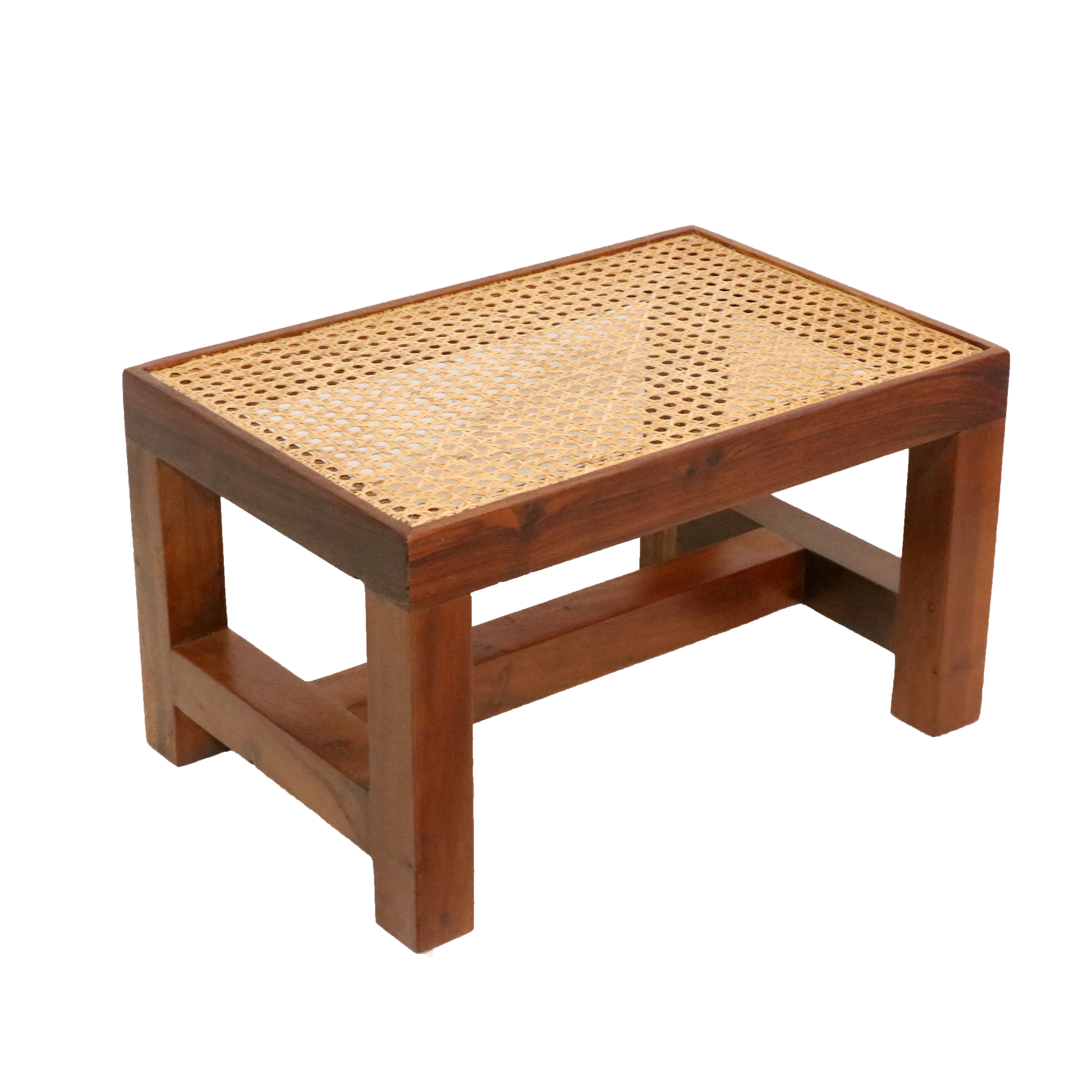 Stylish Wooden Cane Stool Stool