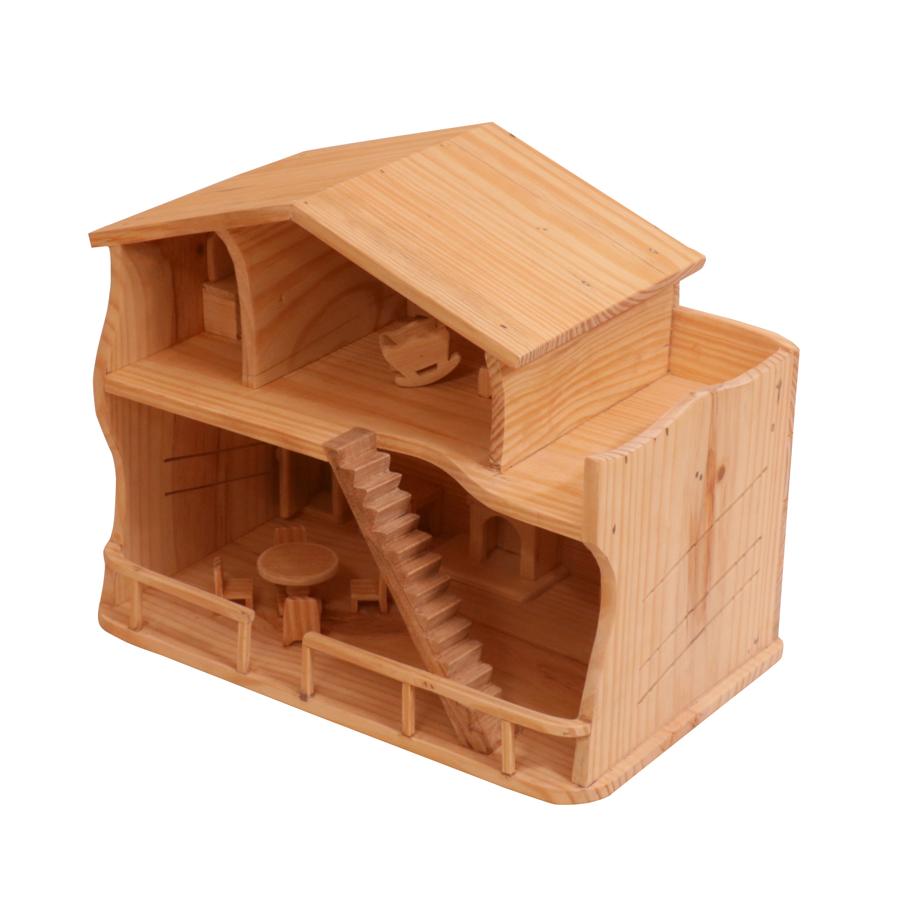 Pine wood Miniature House décor Wooden House
