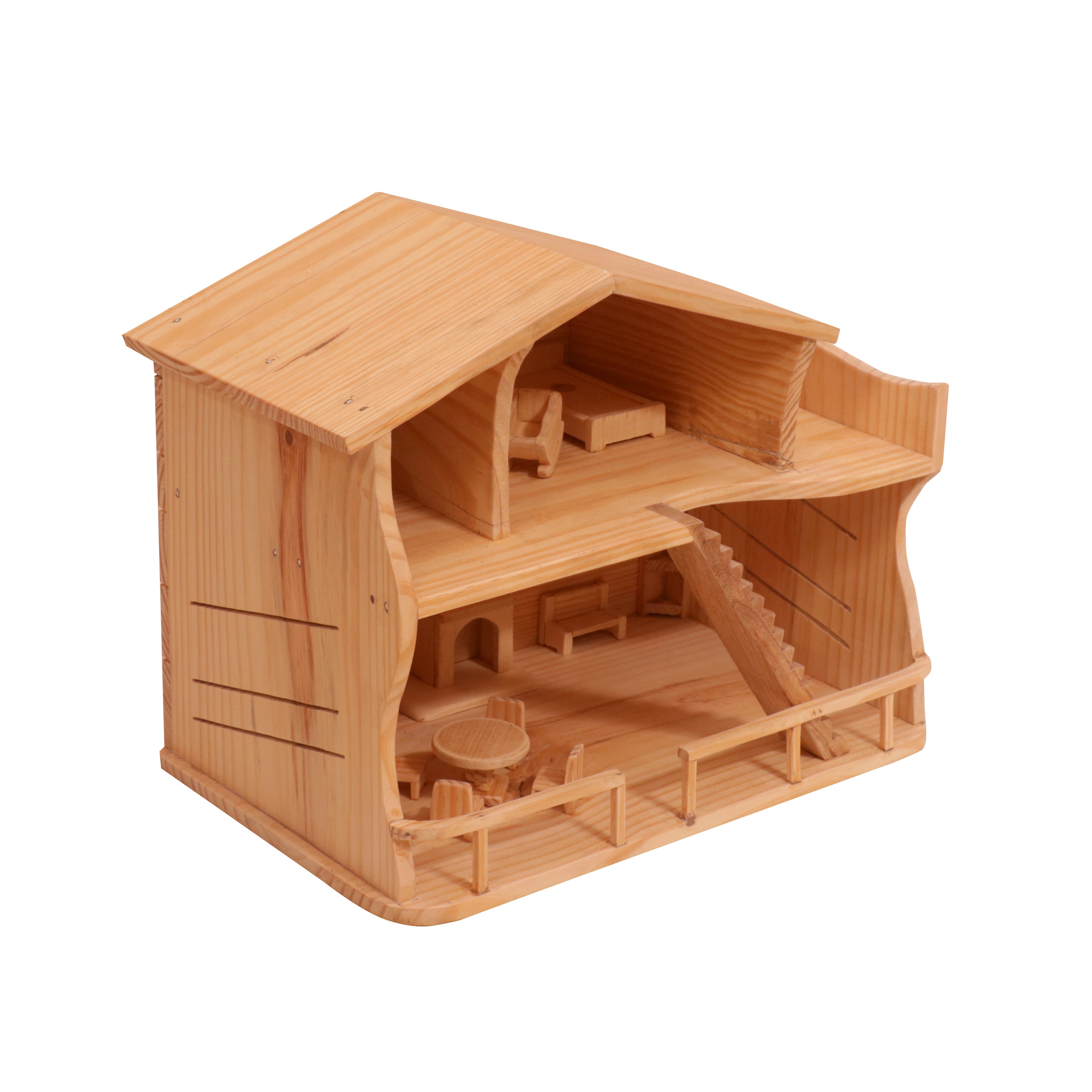 Pine wood Miniature House décor Wooden House