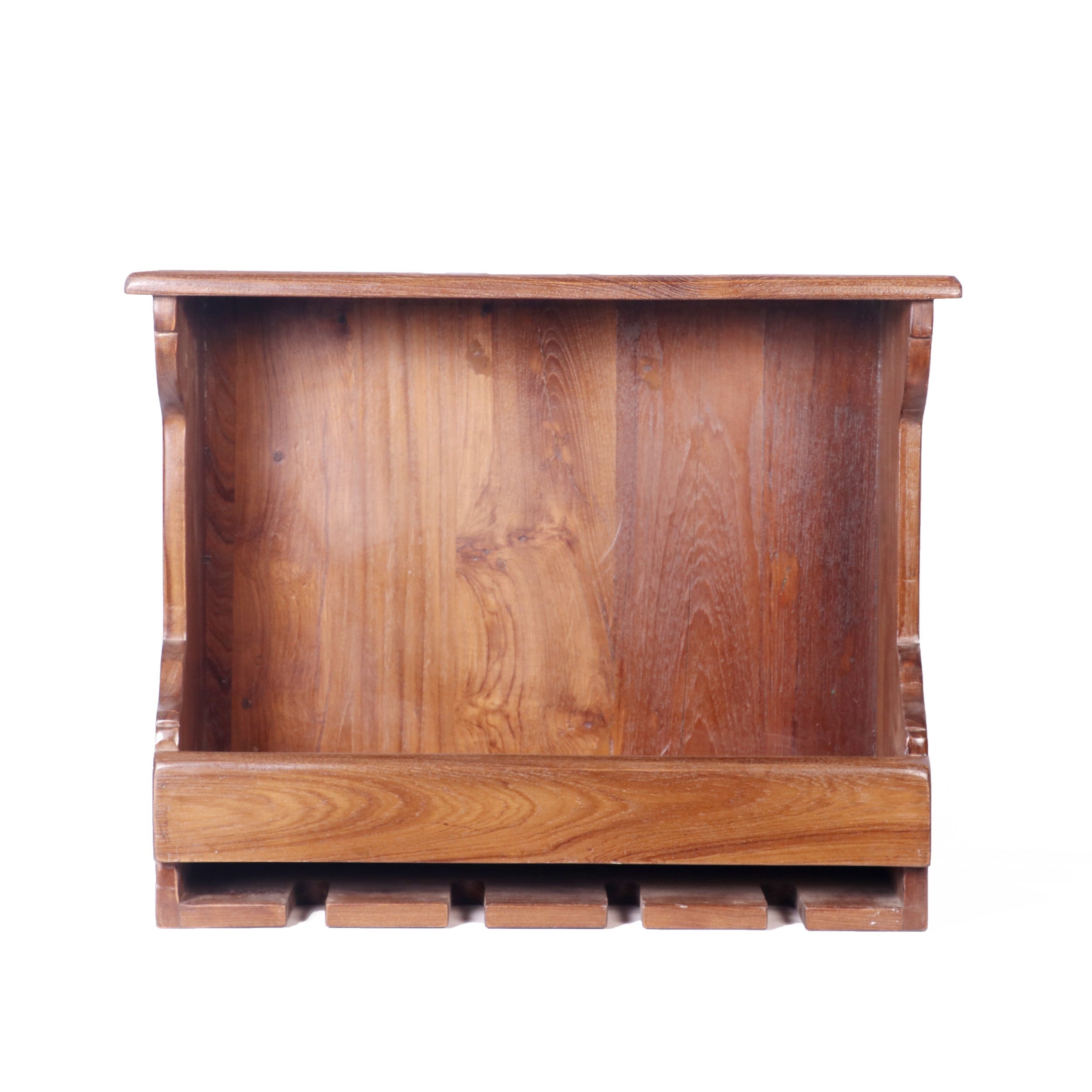 Teak wood wall hanging Bar Rack Bar Rack