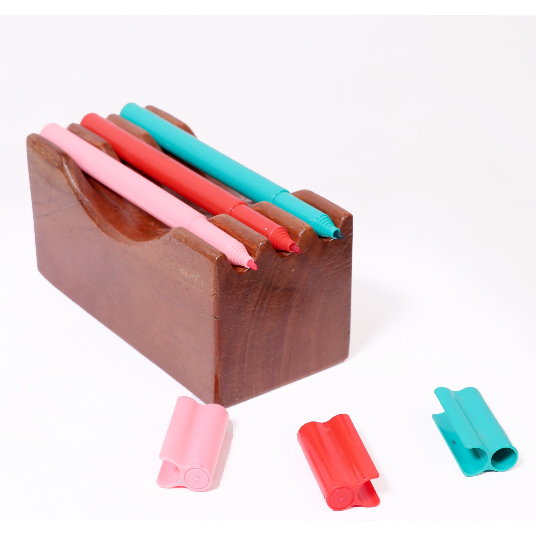 Wooden Pen Holder Desk Organizer