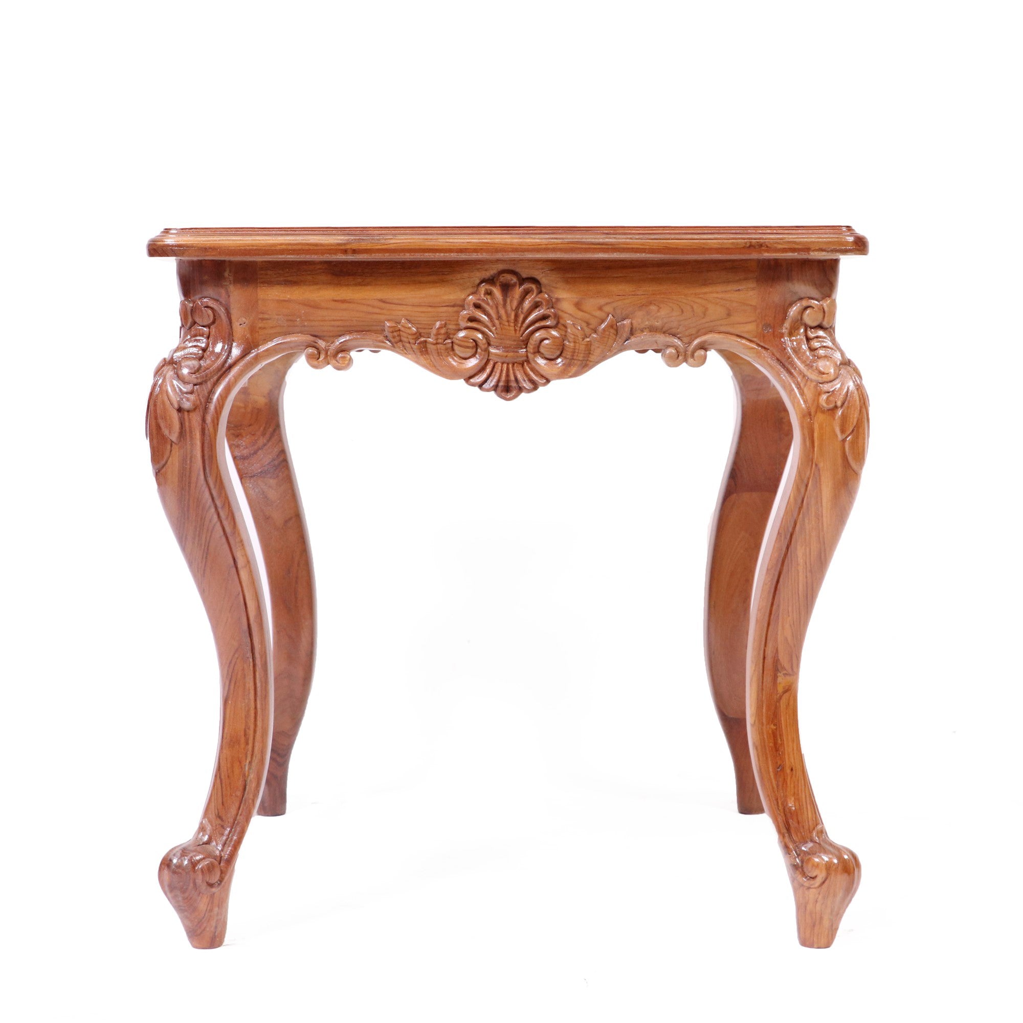 Intricate carved french royal teak coffee table Coffee Table