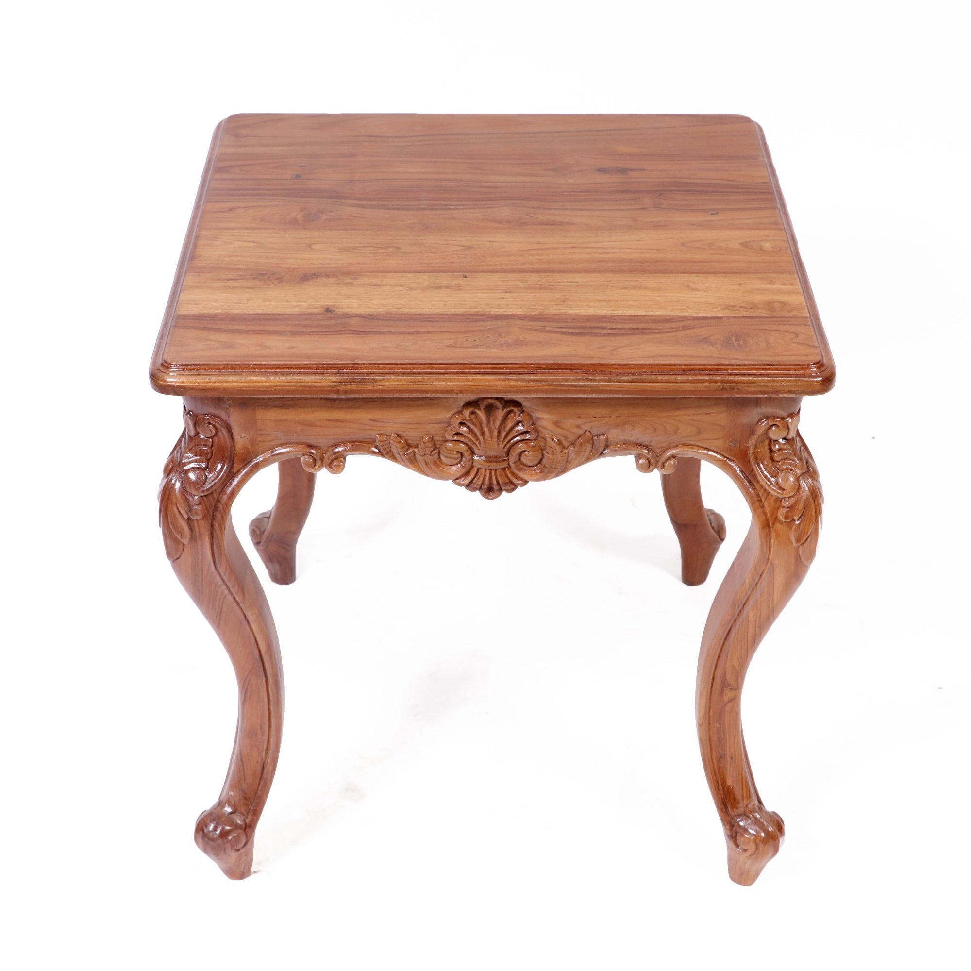 Intricate carved french royal teak coffee table Coffee Table