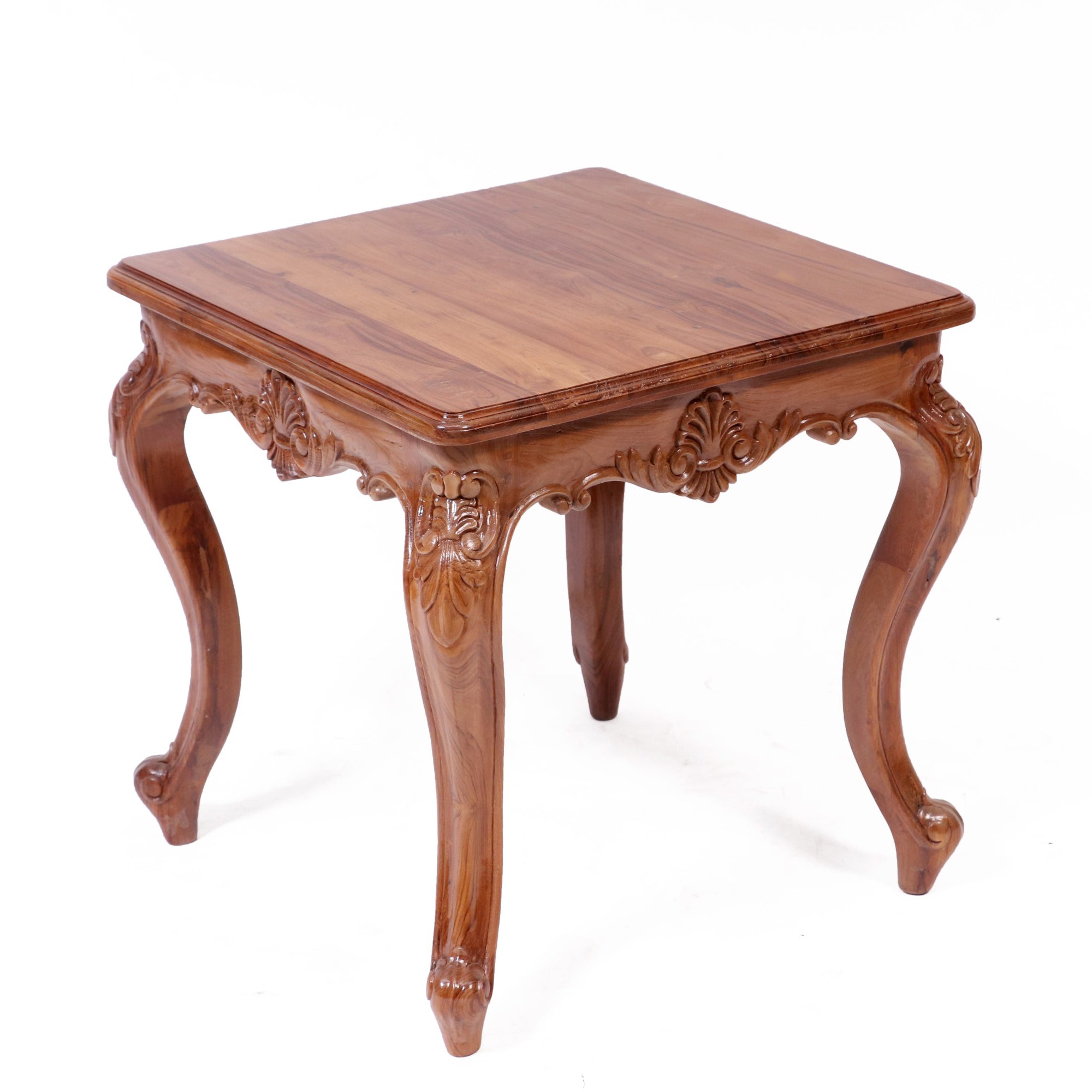Intricate carved french royal teak coffee table Coffee Table