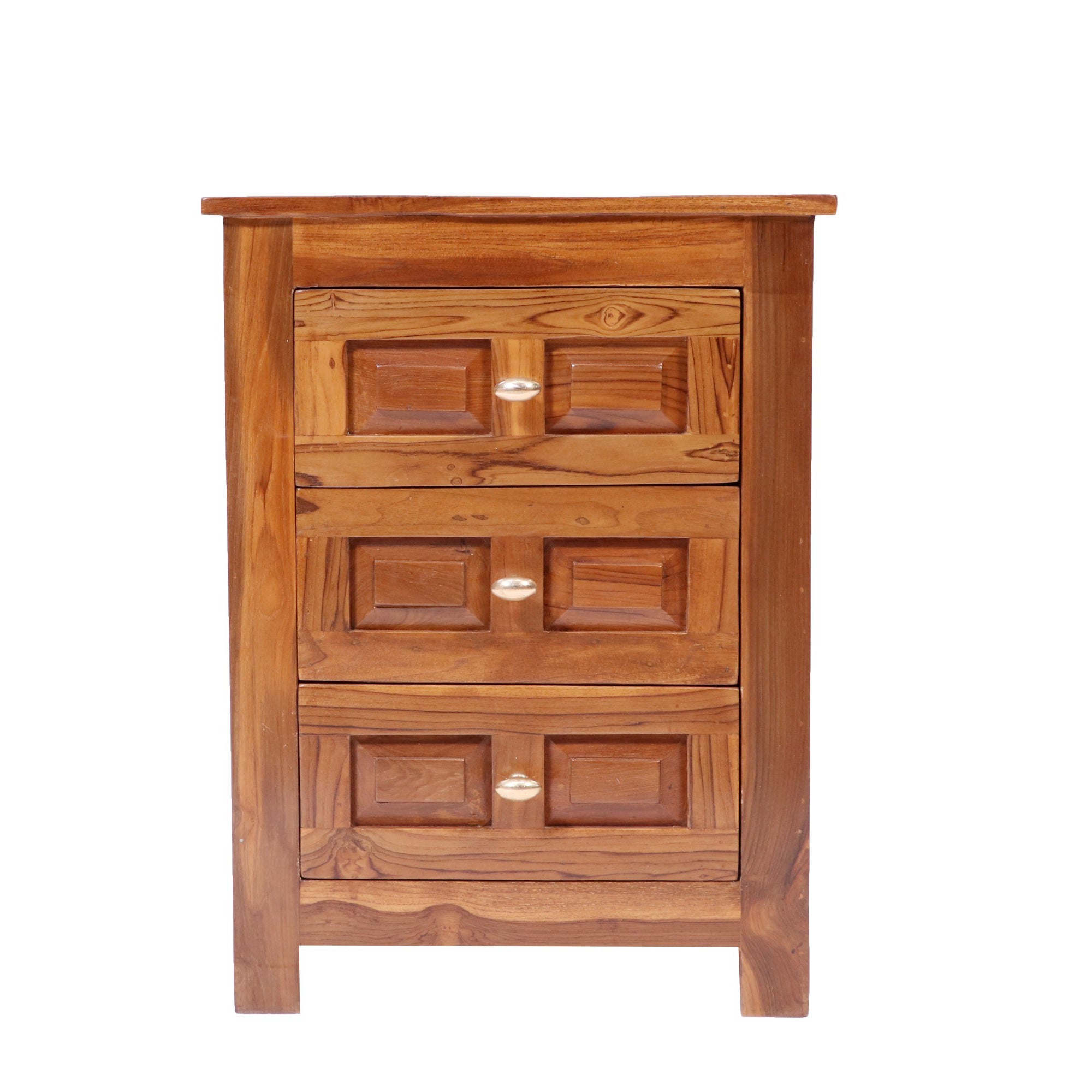 Classical Brick Style Multi-Drawer Wooden Handmade Bedside Bedside