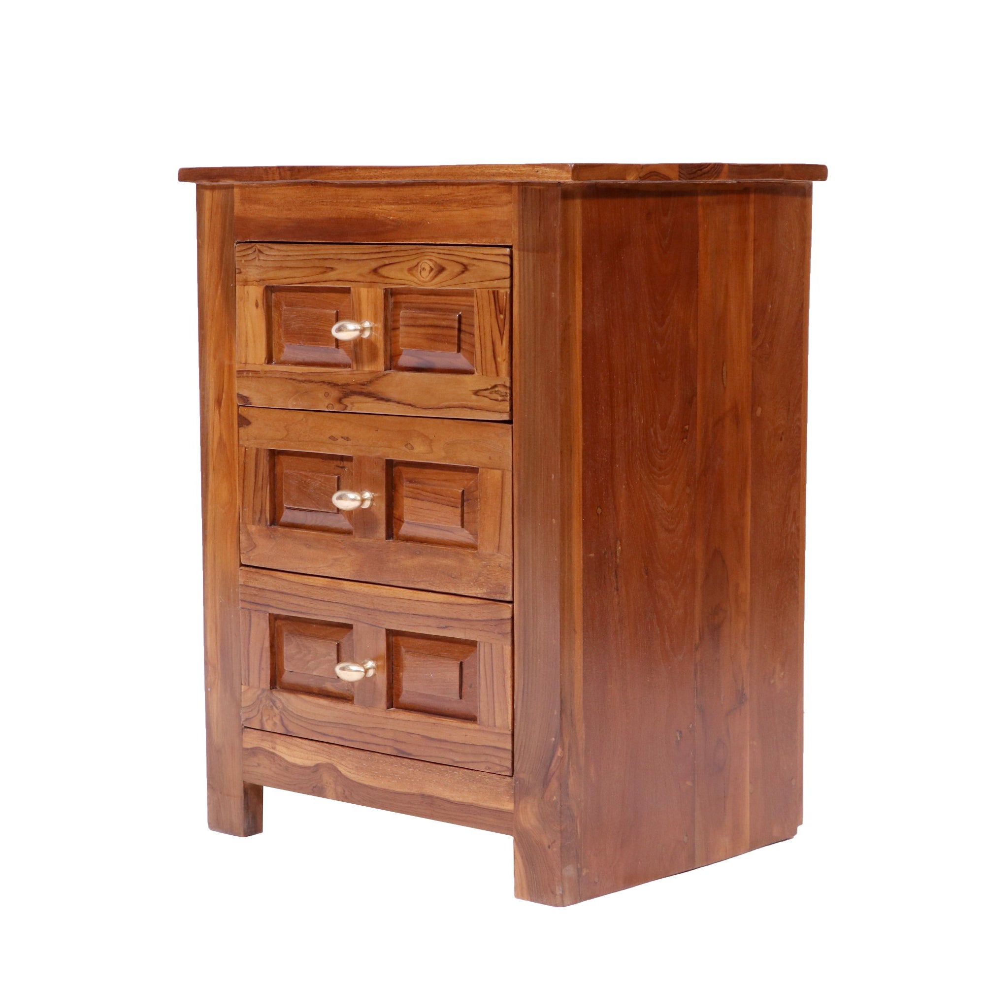 Classical Brick Style Multi-Drawer Wooden Handmade Bedside Bedside