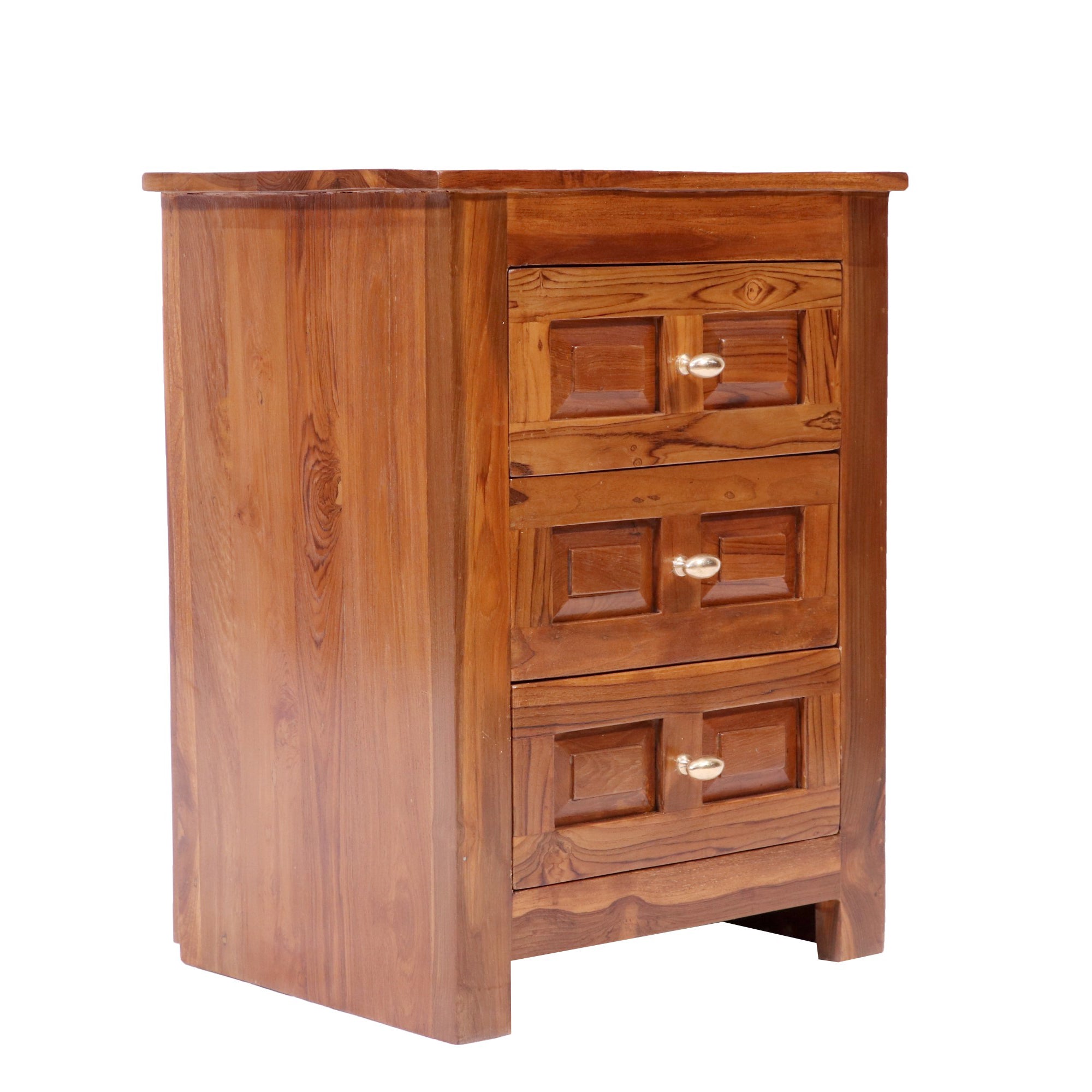 Classical Brick Style Multi-Drawer Wooden Handmade Bedside Bedside