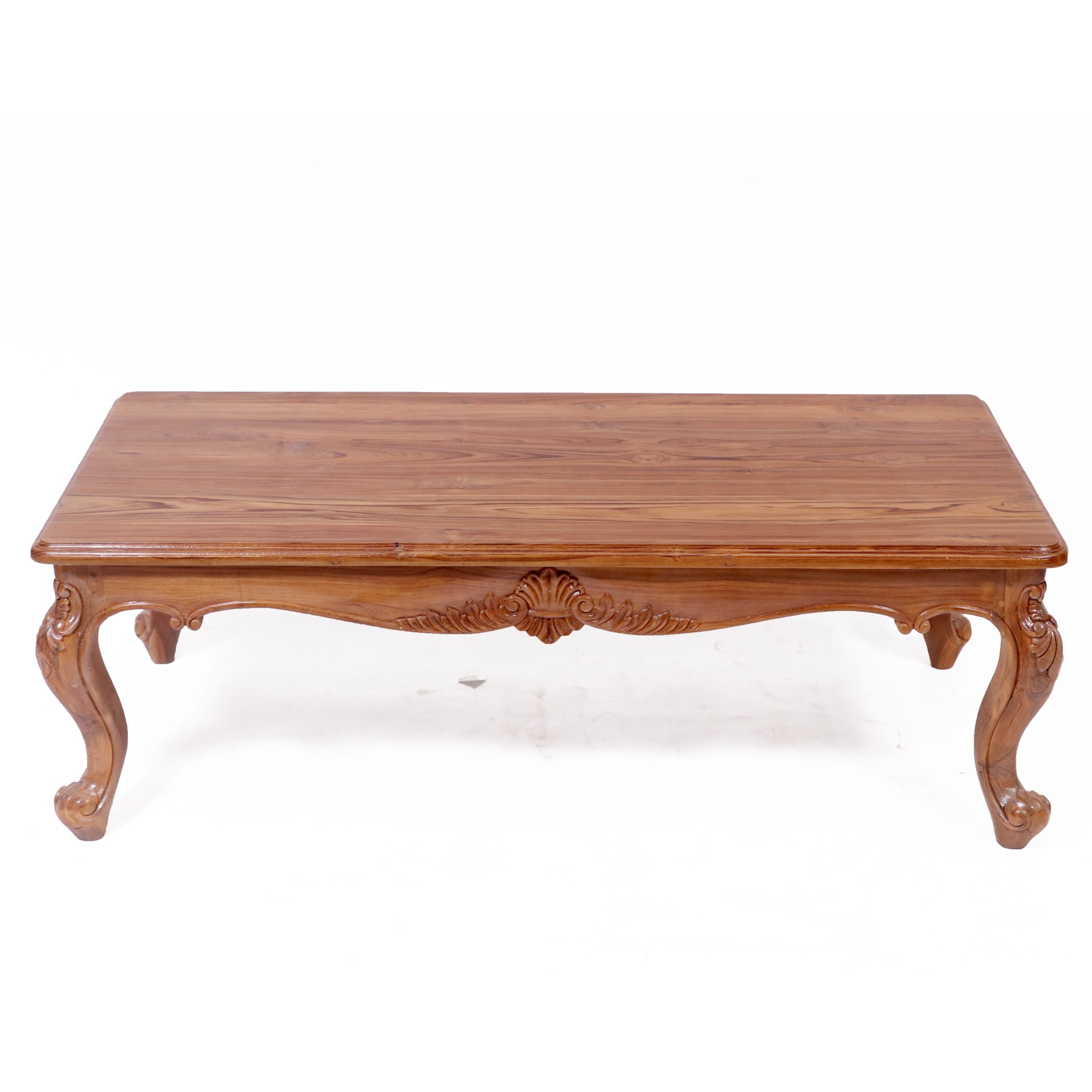 Intricate carved french royal teak center table Coffee Table
