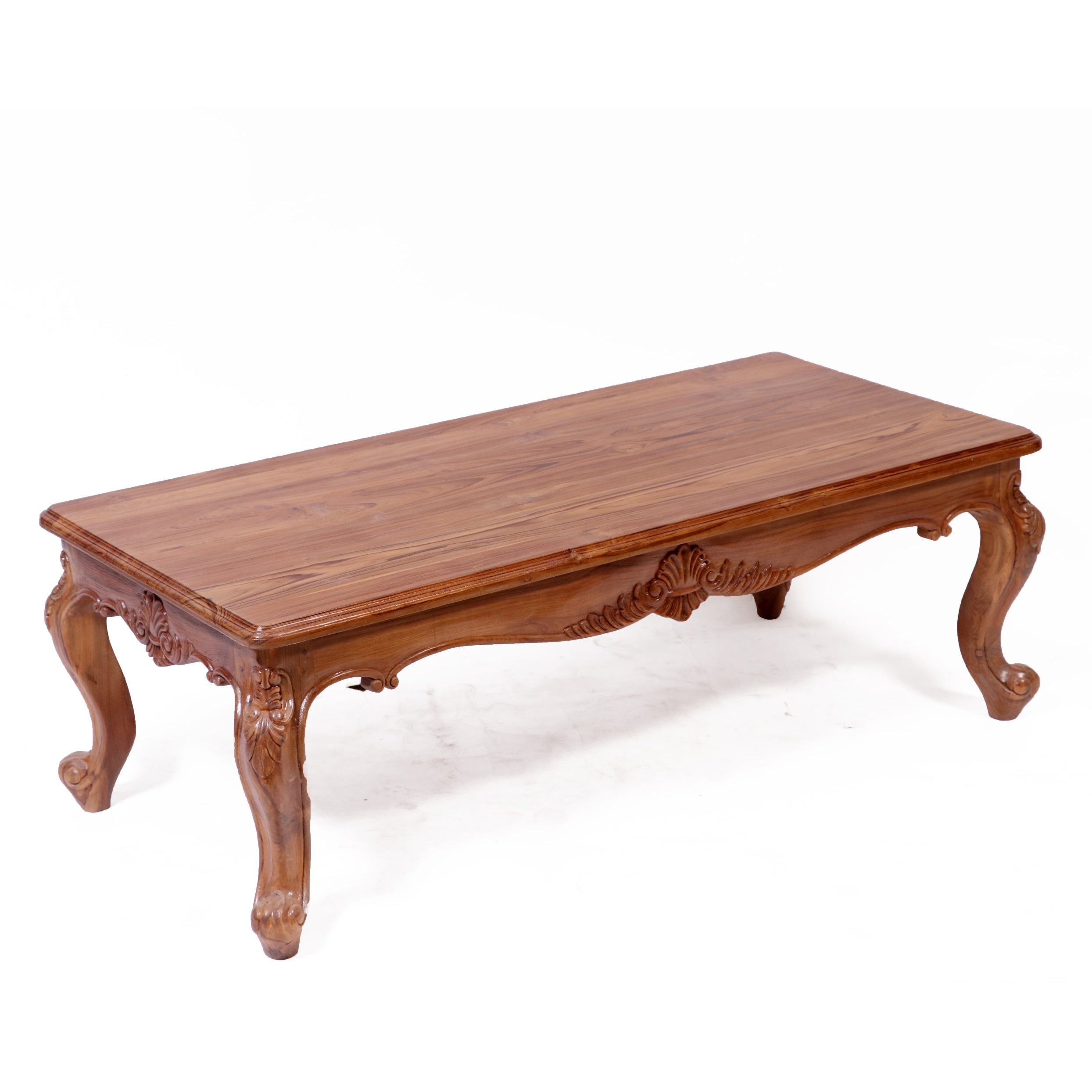 Intricate carved french royal teak center table Coffee Table