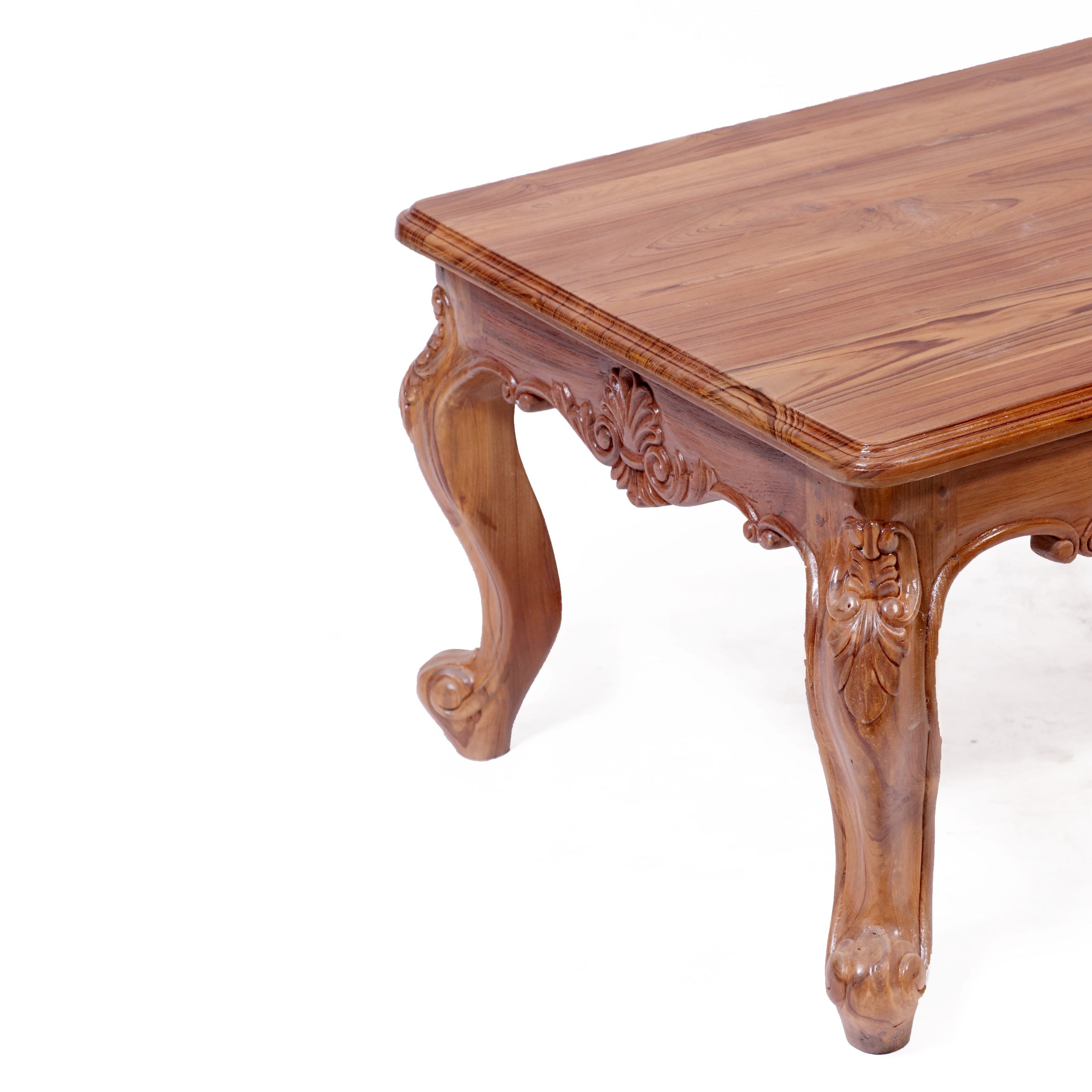 Intricate carved french royal teak center table Coffee Table