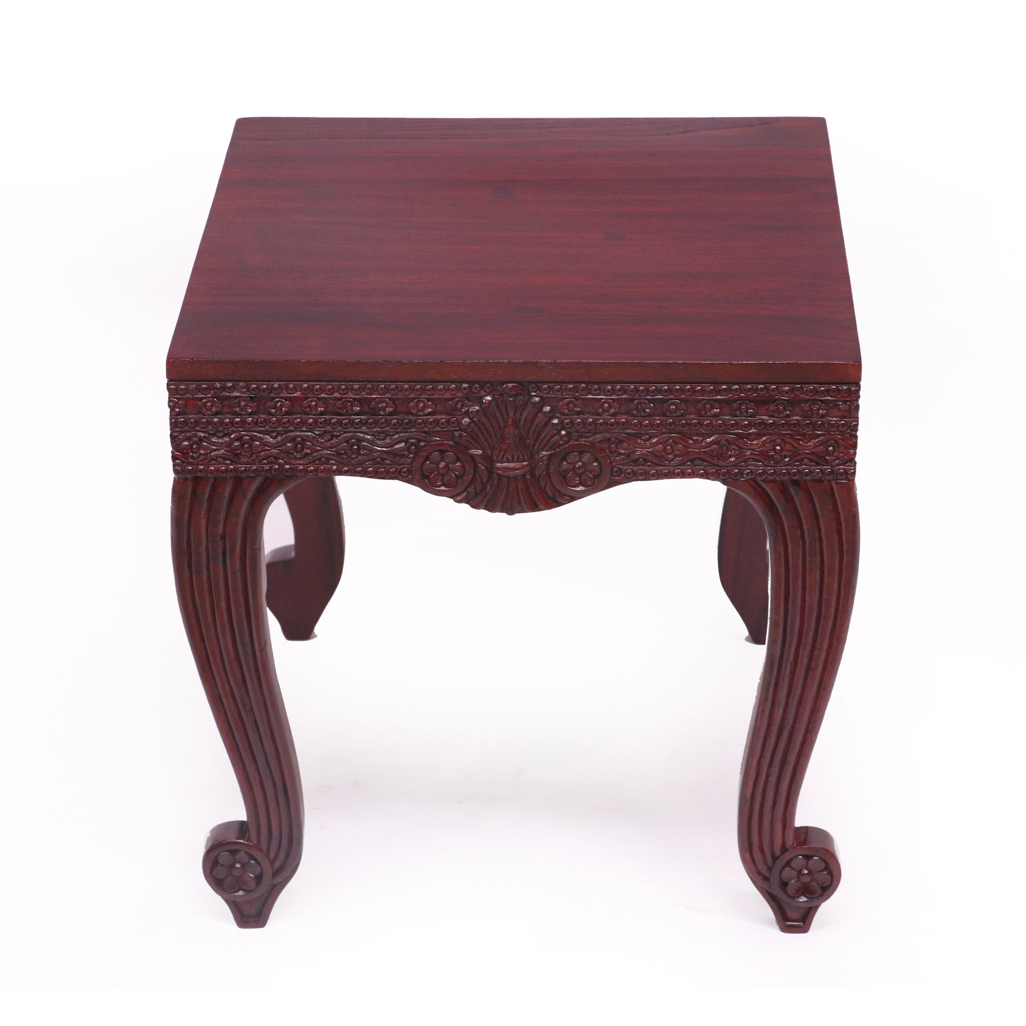 Teak folk carved coffee Table Coffee Table