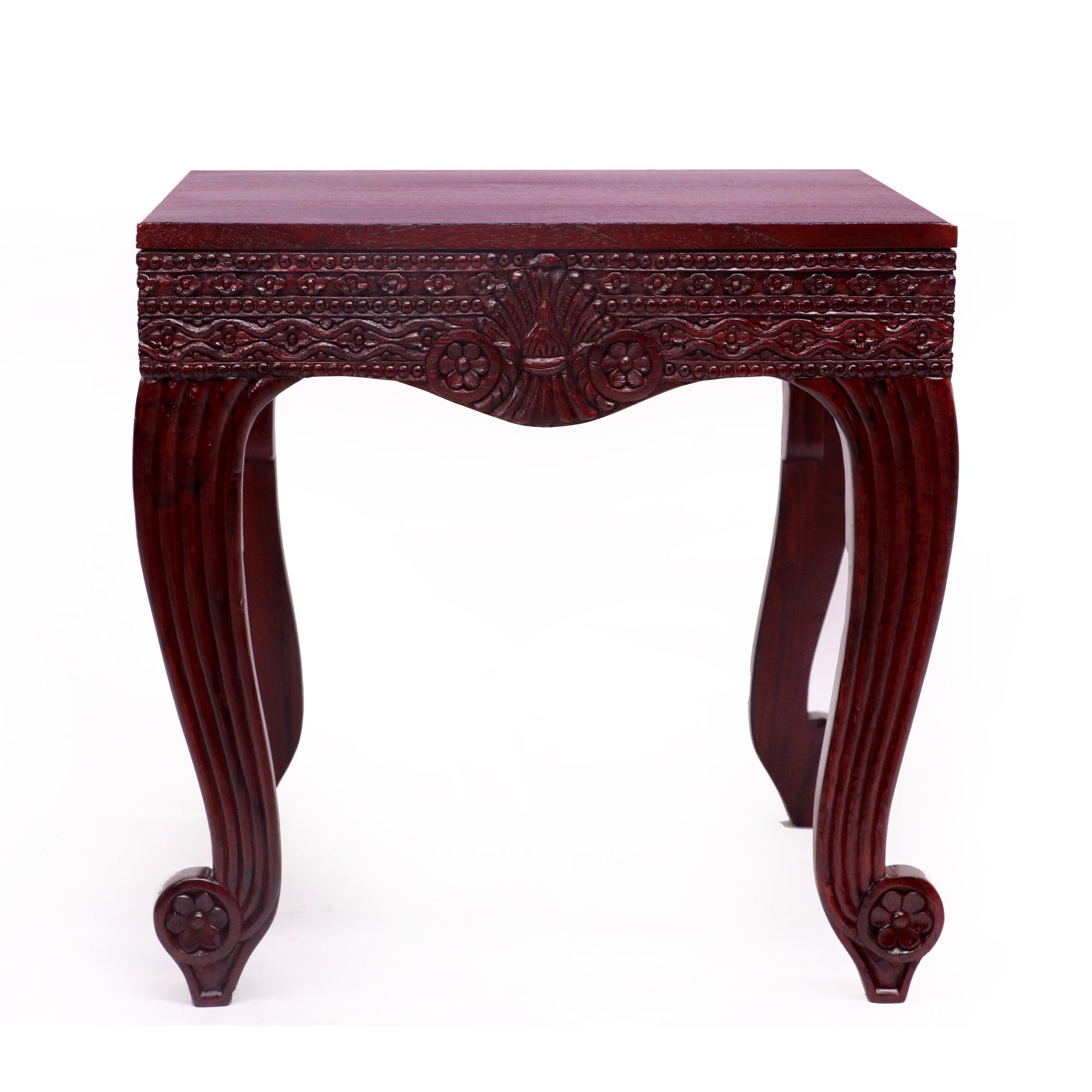Teak folk carved coffee Table Coffee Table