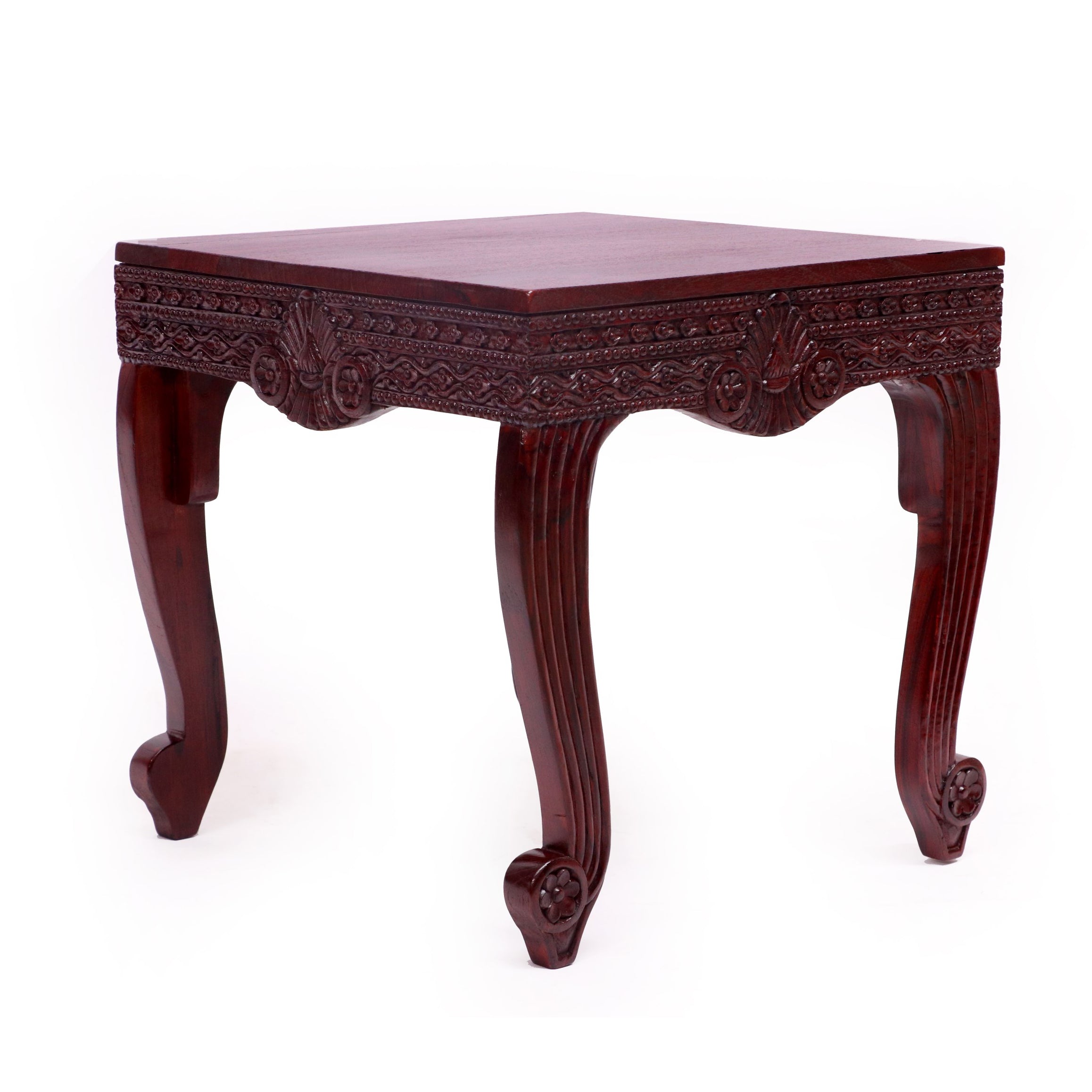 Teak folk carved coffee Table Coffee Table