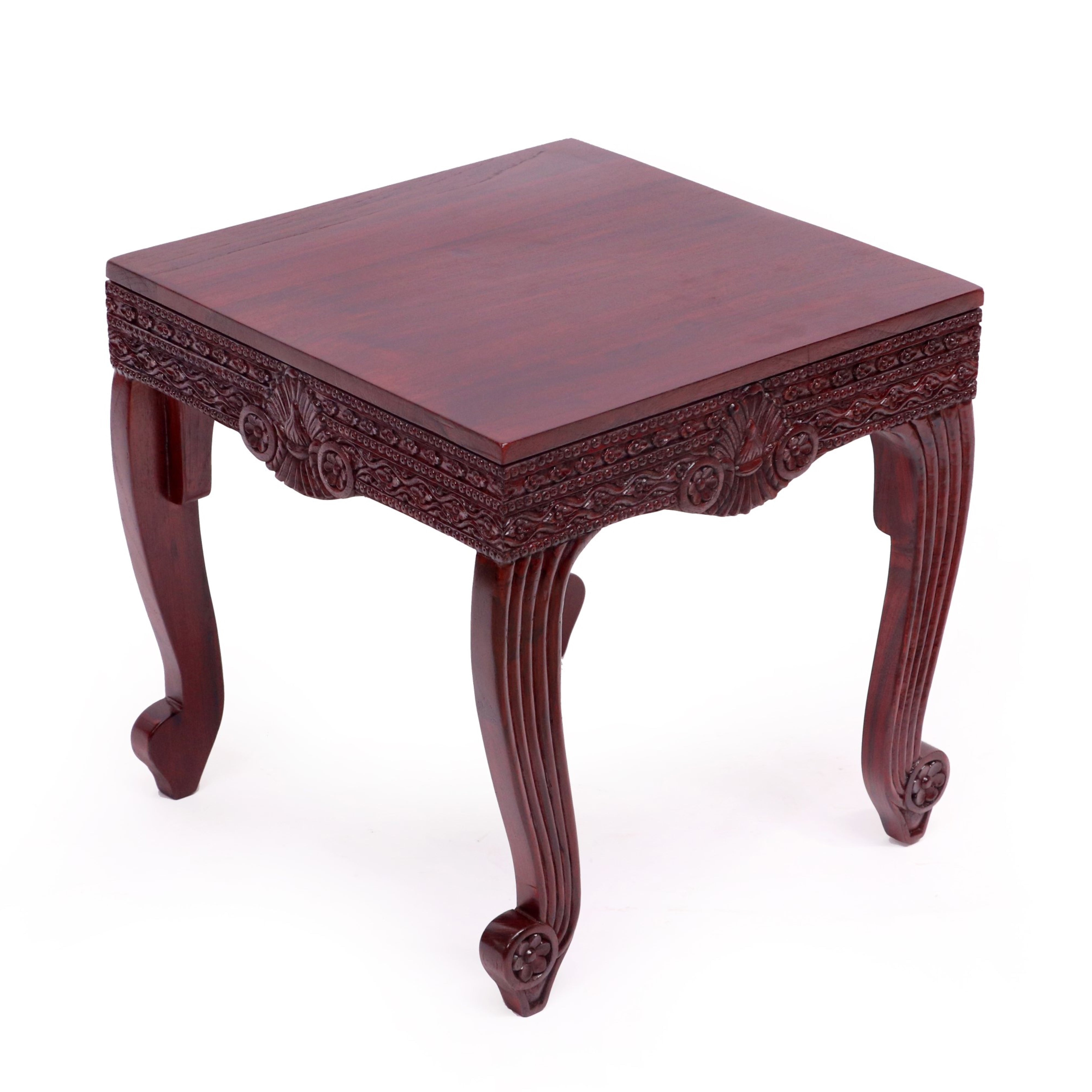 Teak folk carved coffee Table Coffee Table