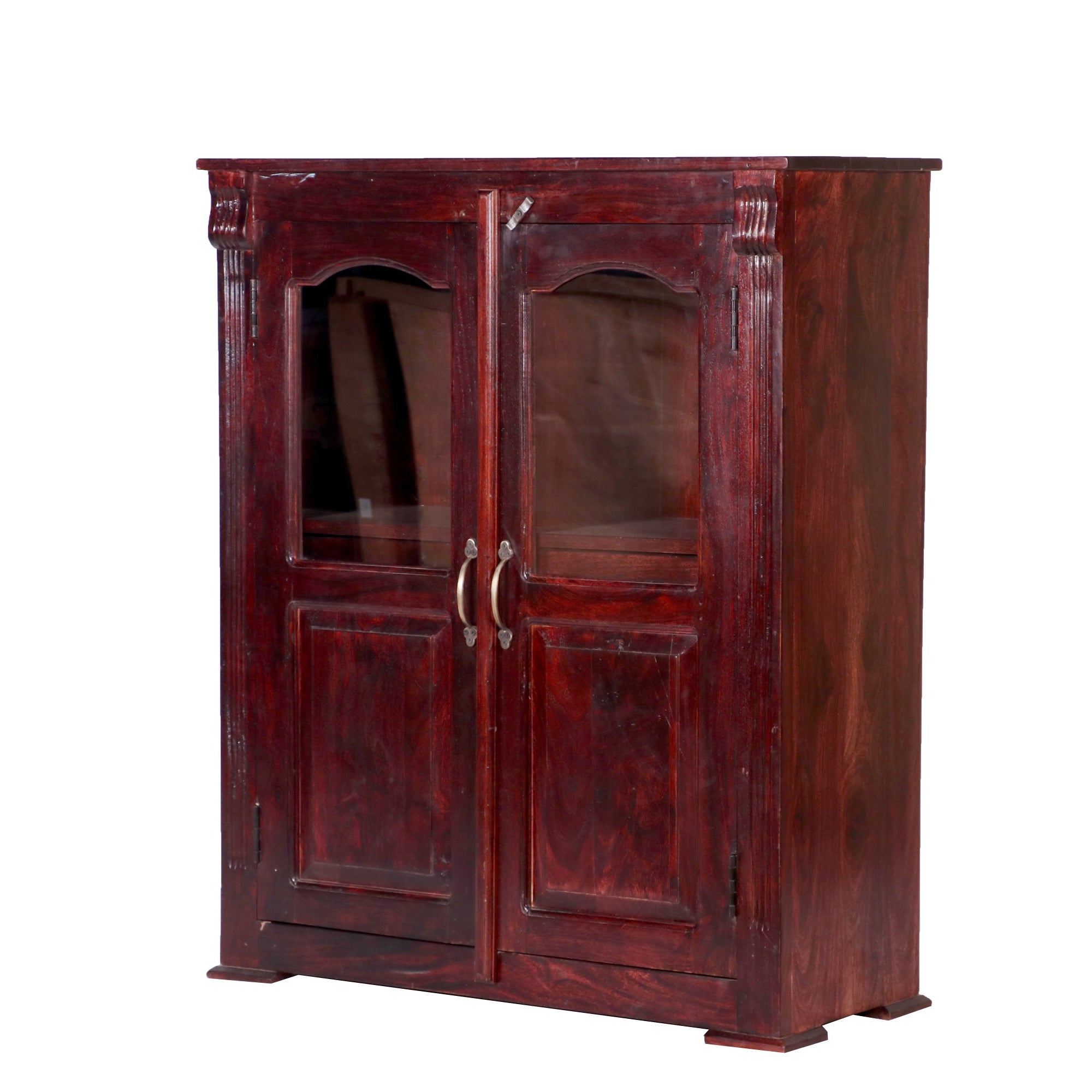 2 Drawer 2 Door with 4 Compartment Wooden Heavy use Cabinet ( Sheesham Wood ) Cupboard