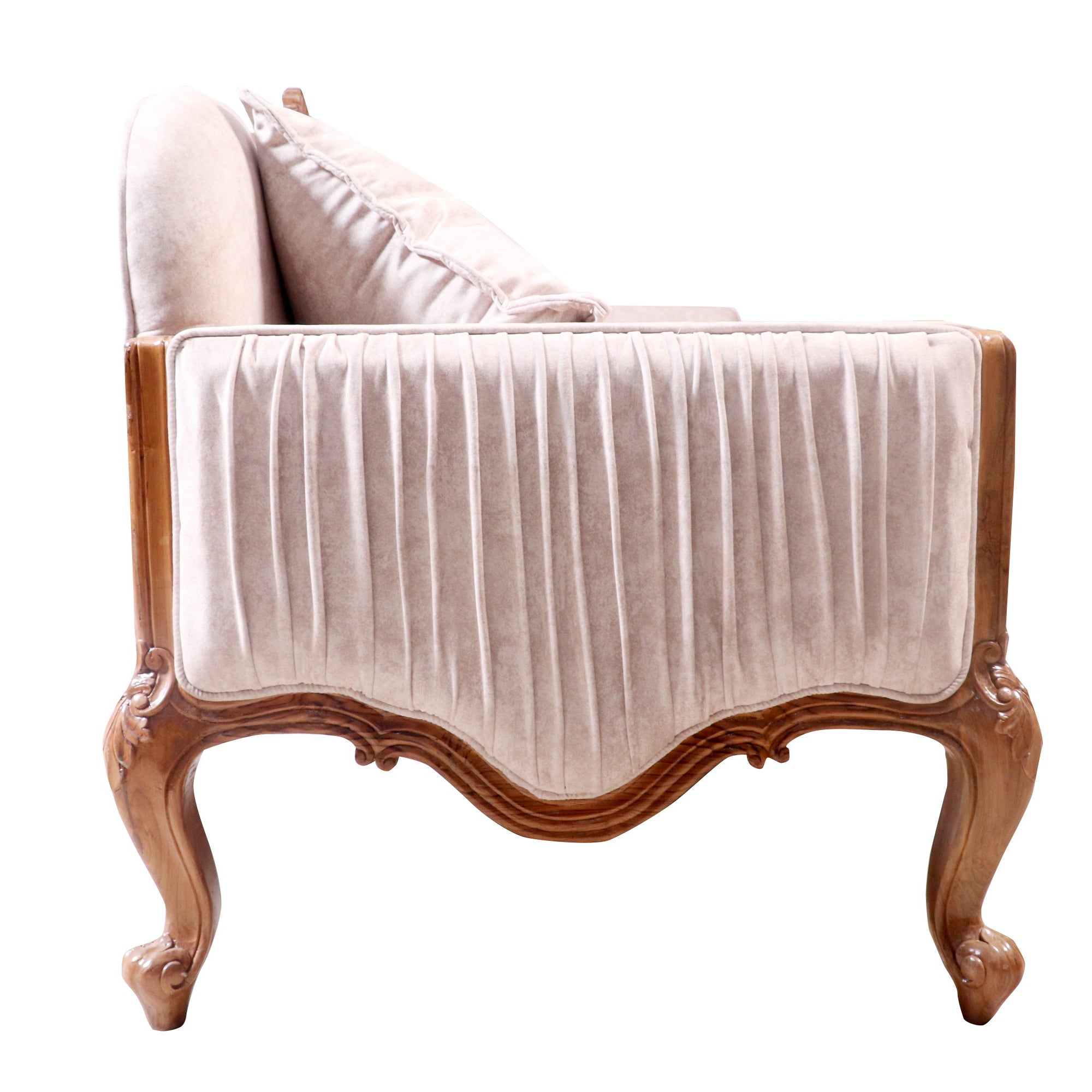 Classical 2 Seater vive la france concept teak wood sofa Sofa