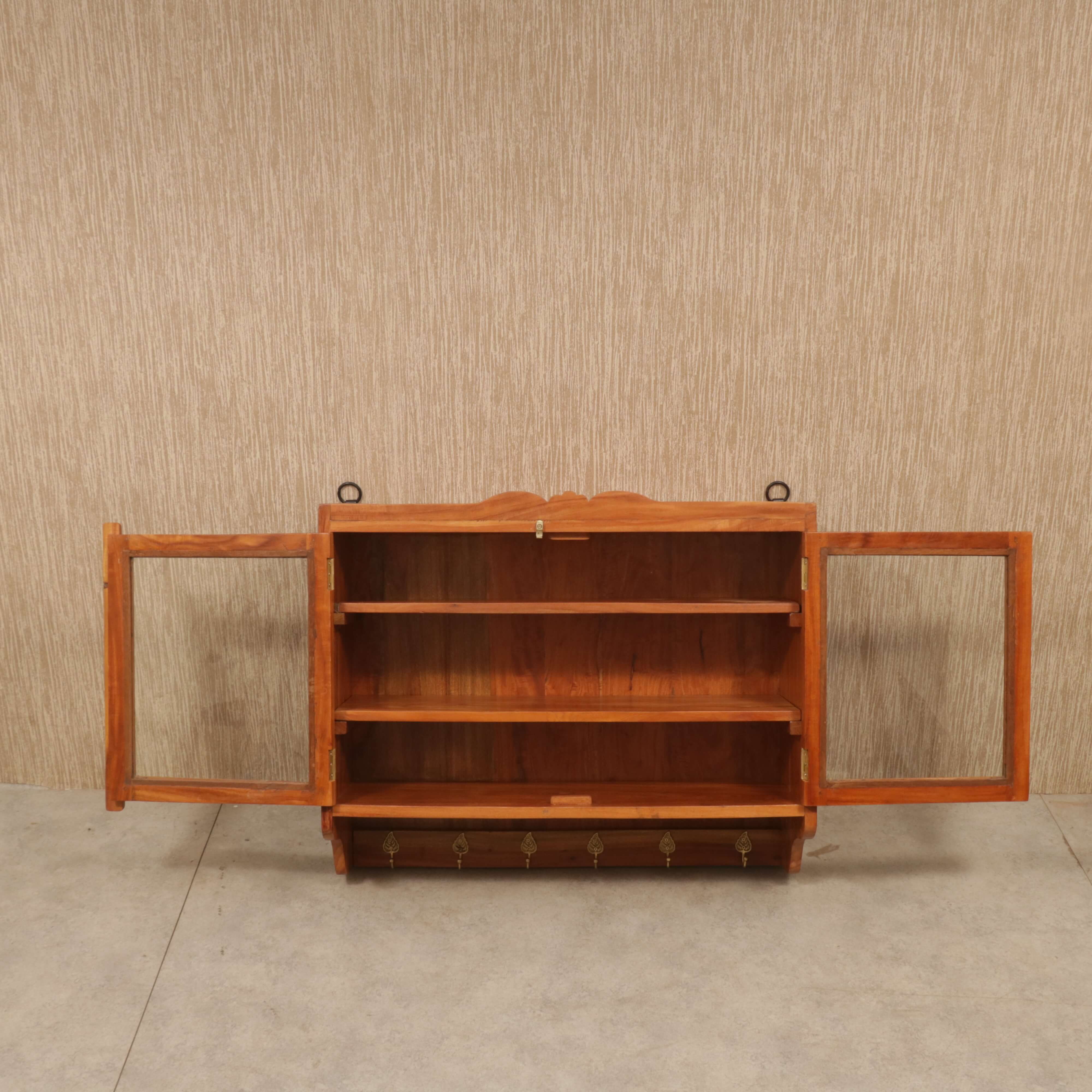 30 x 7 x 24 Inch Wide Wooden Hanging Cabinet Wall Cabinet