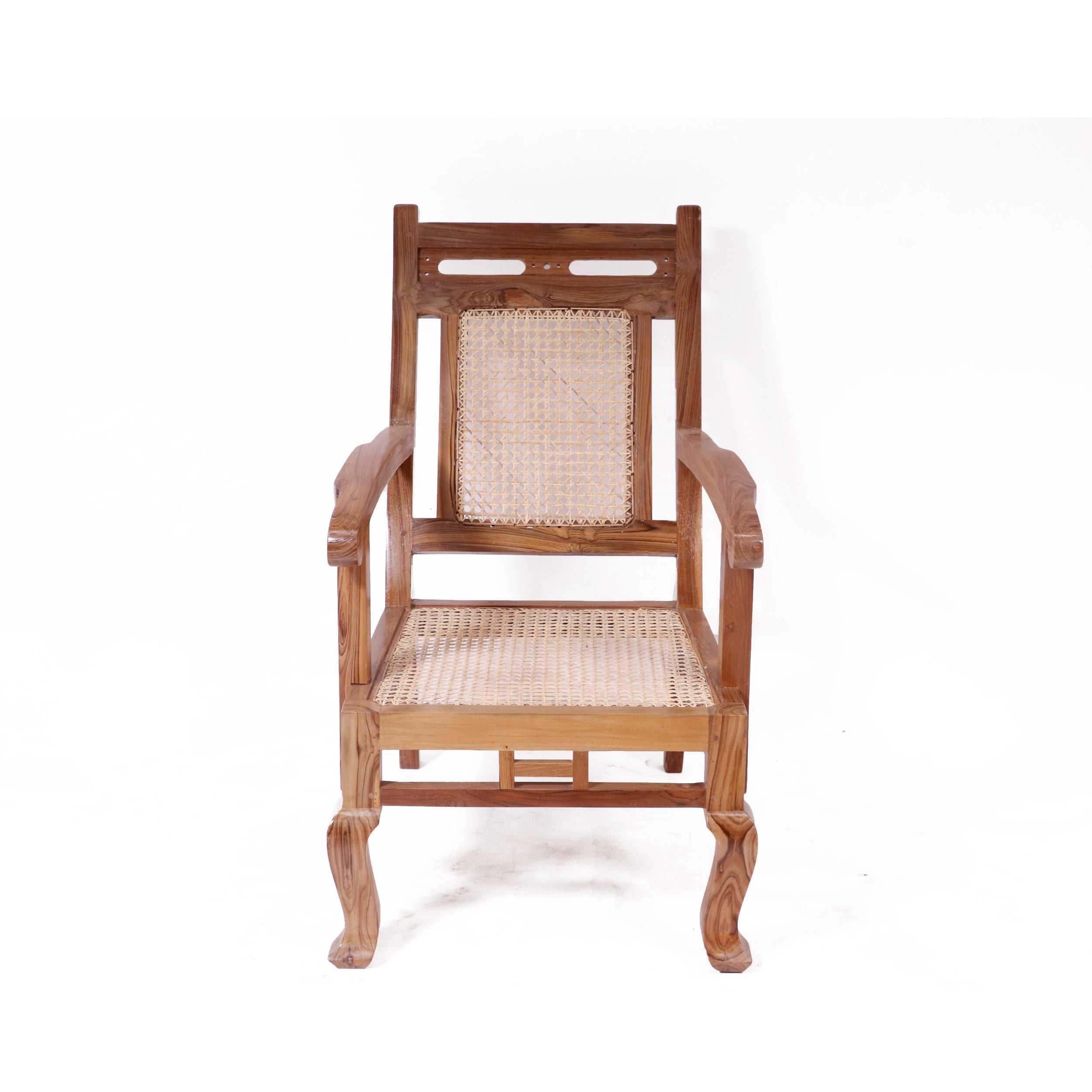 Teak wood cane back Chair Easy Chair