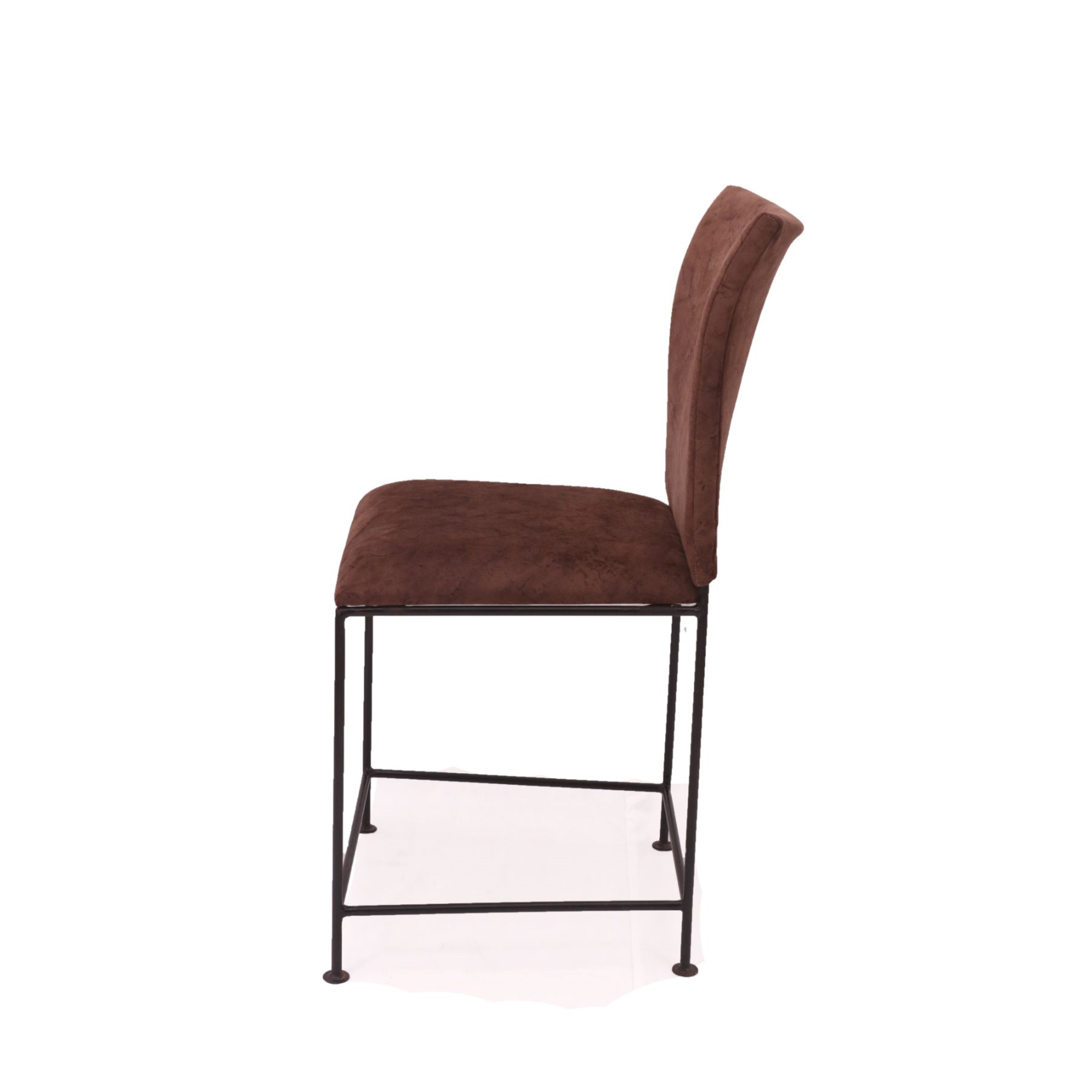 (Set of 2) Handsome Brown Upholstered Chair Dining Chair