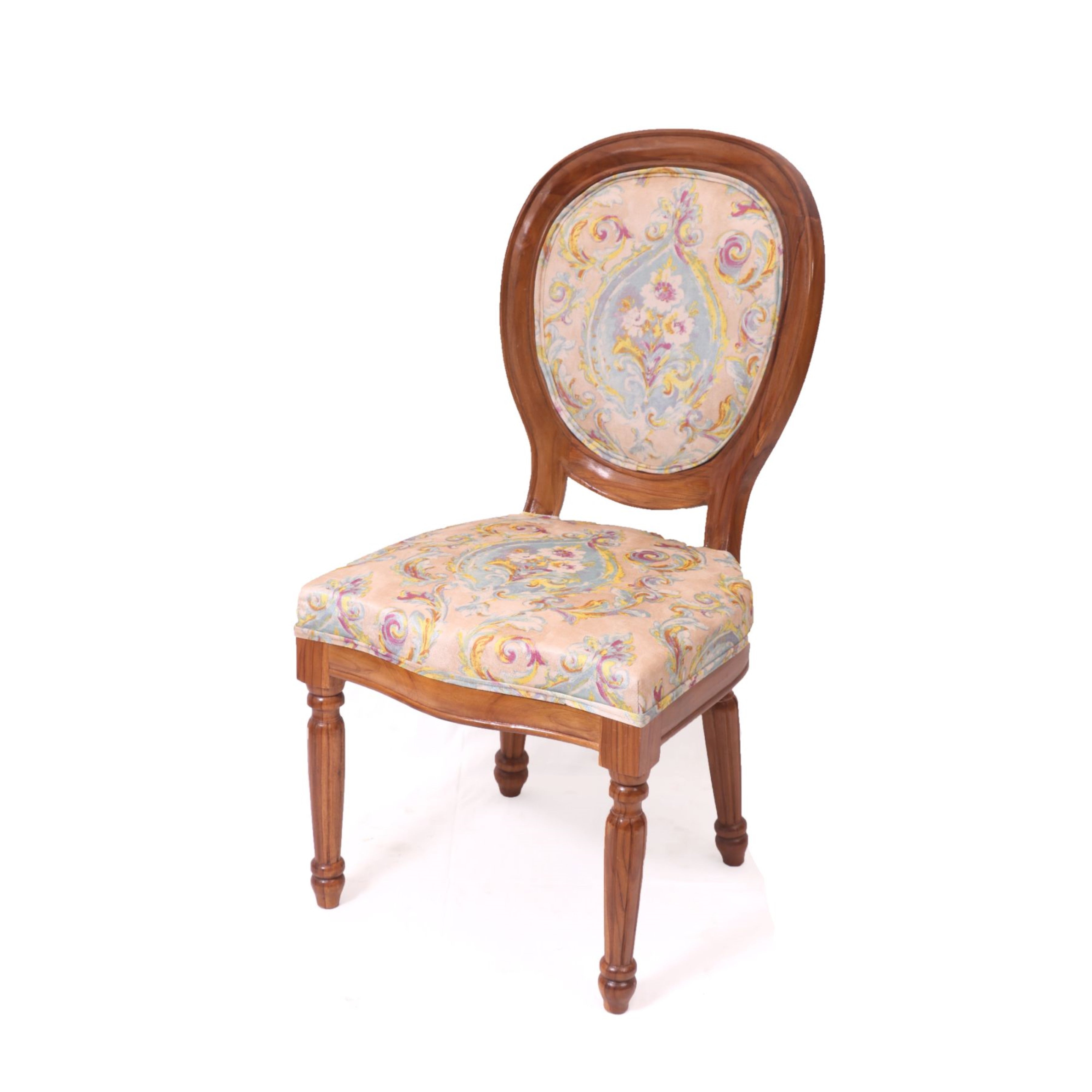 Teak Floral Delight Dining Chair Dining Chair