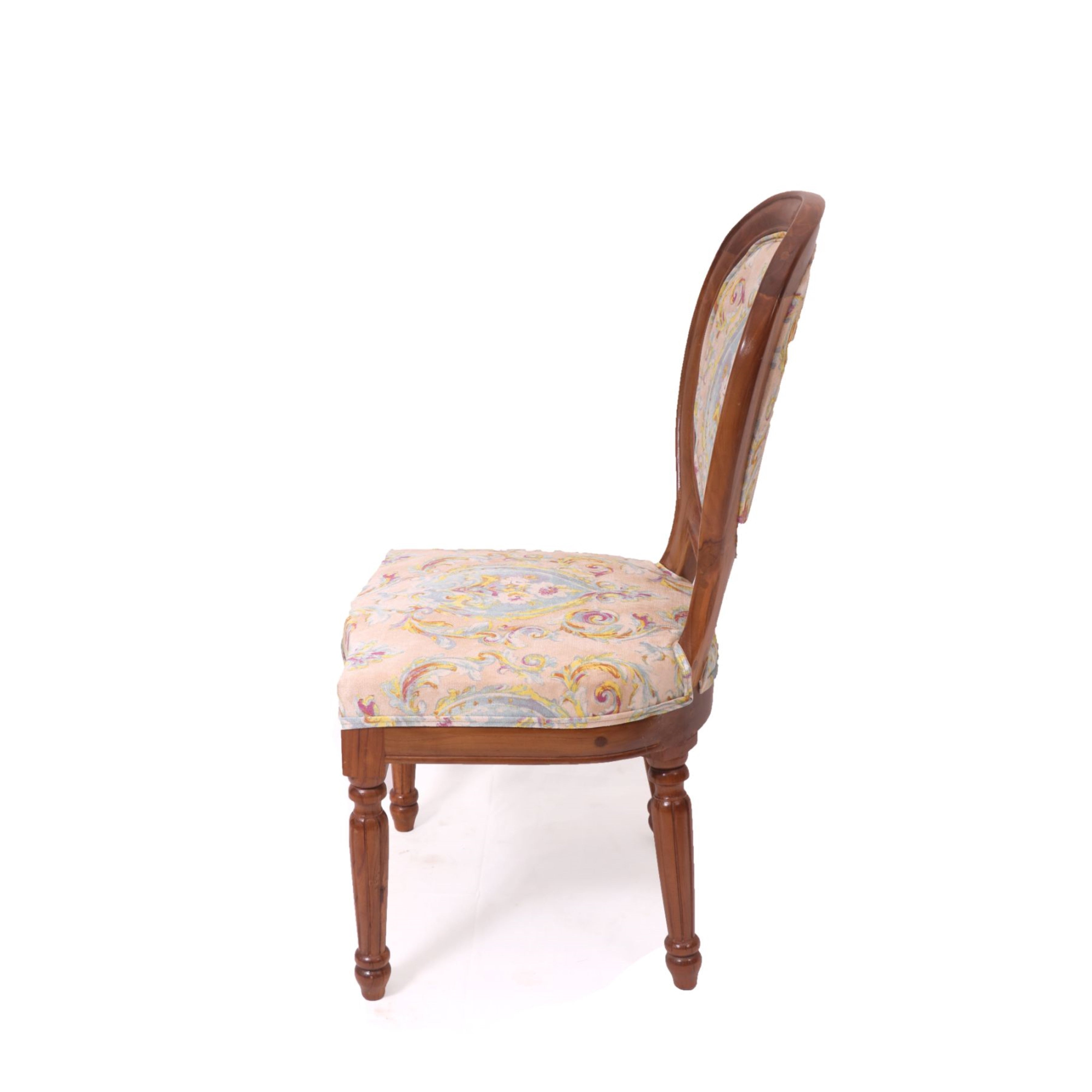 Teak Floral Delight Dining Chair Dining Chair