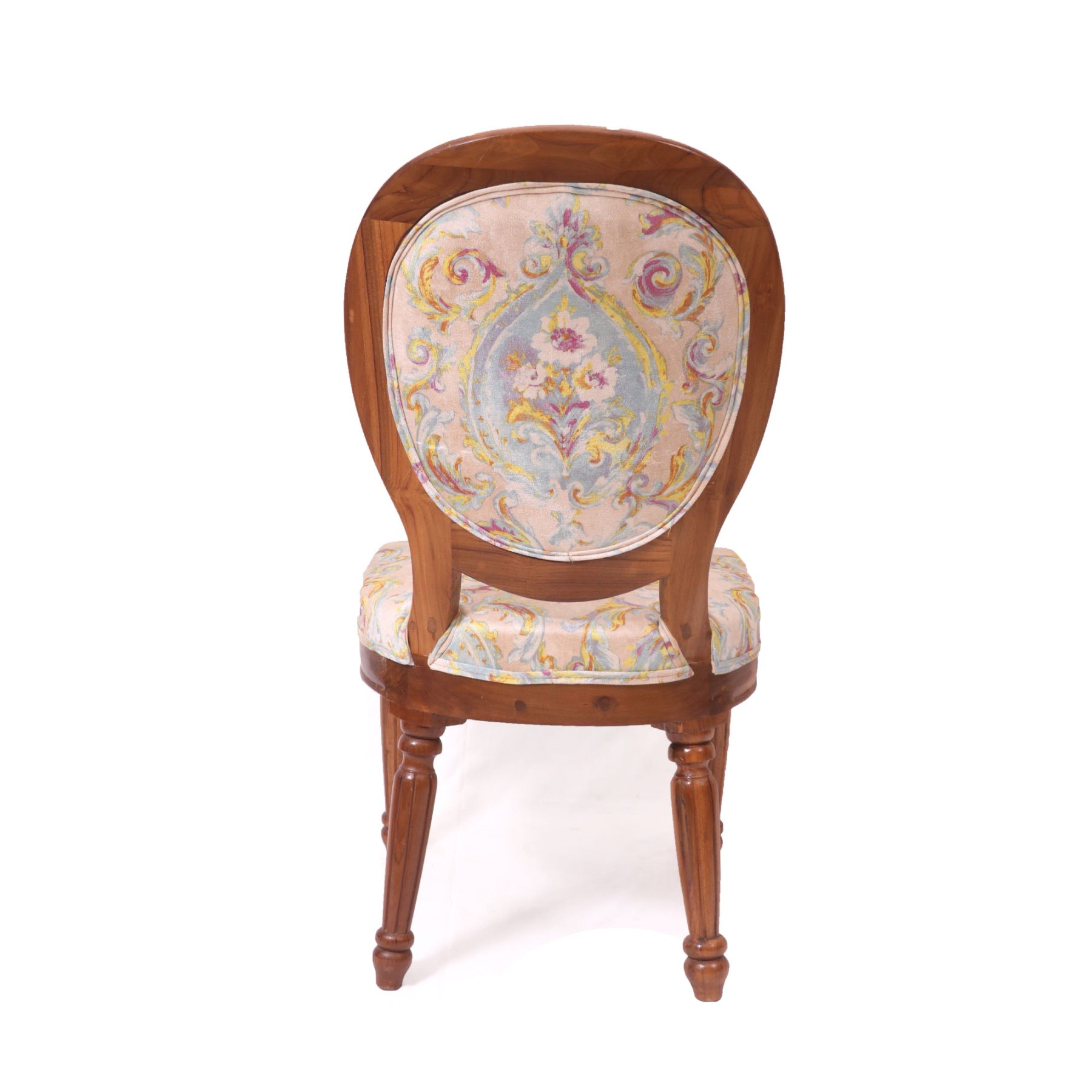Teak Floral Delight Dining Chair Dining Chair
