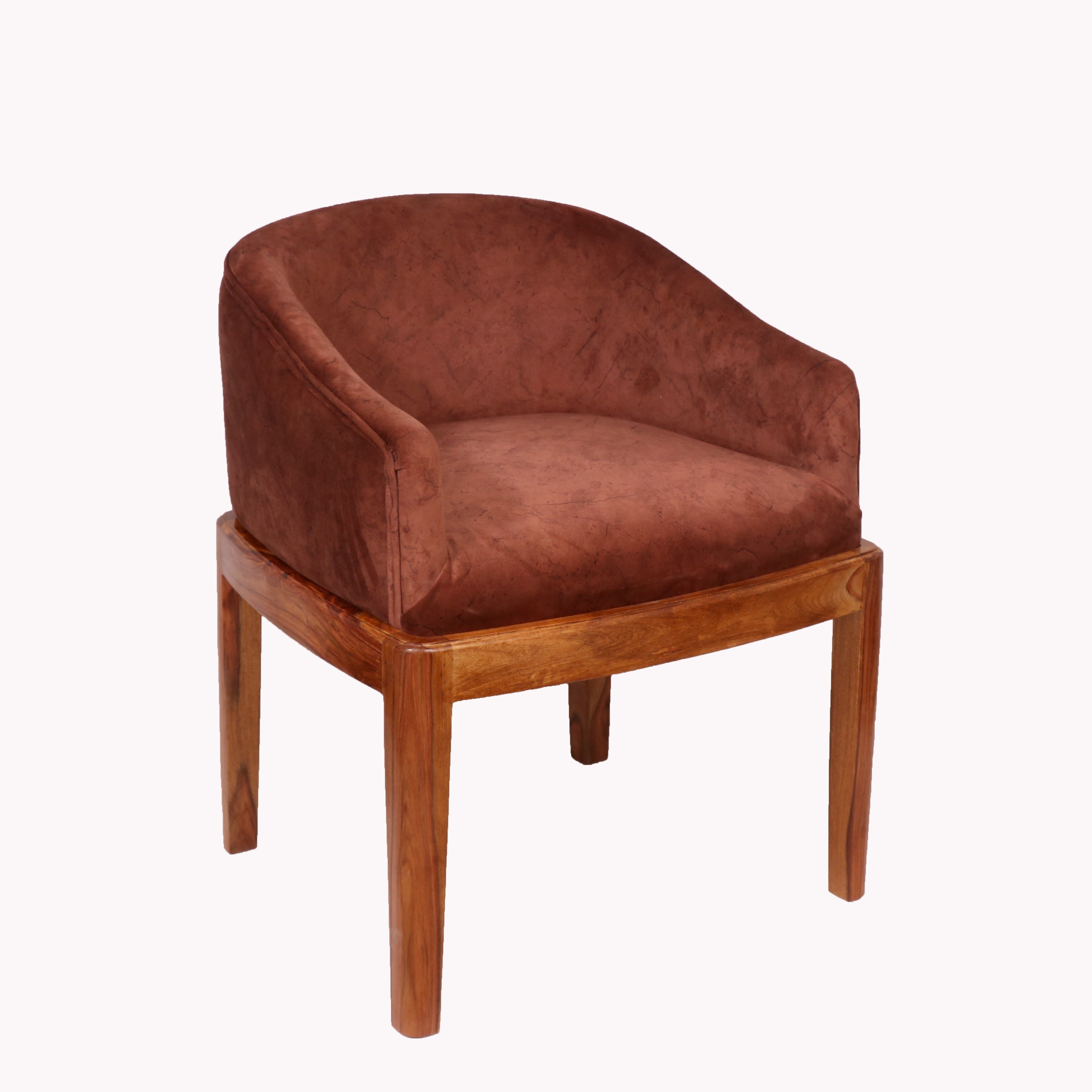 Autumn Rain Covered Classic Back Side Arm Chair Arm Chair