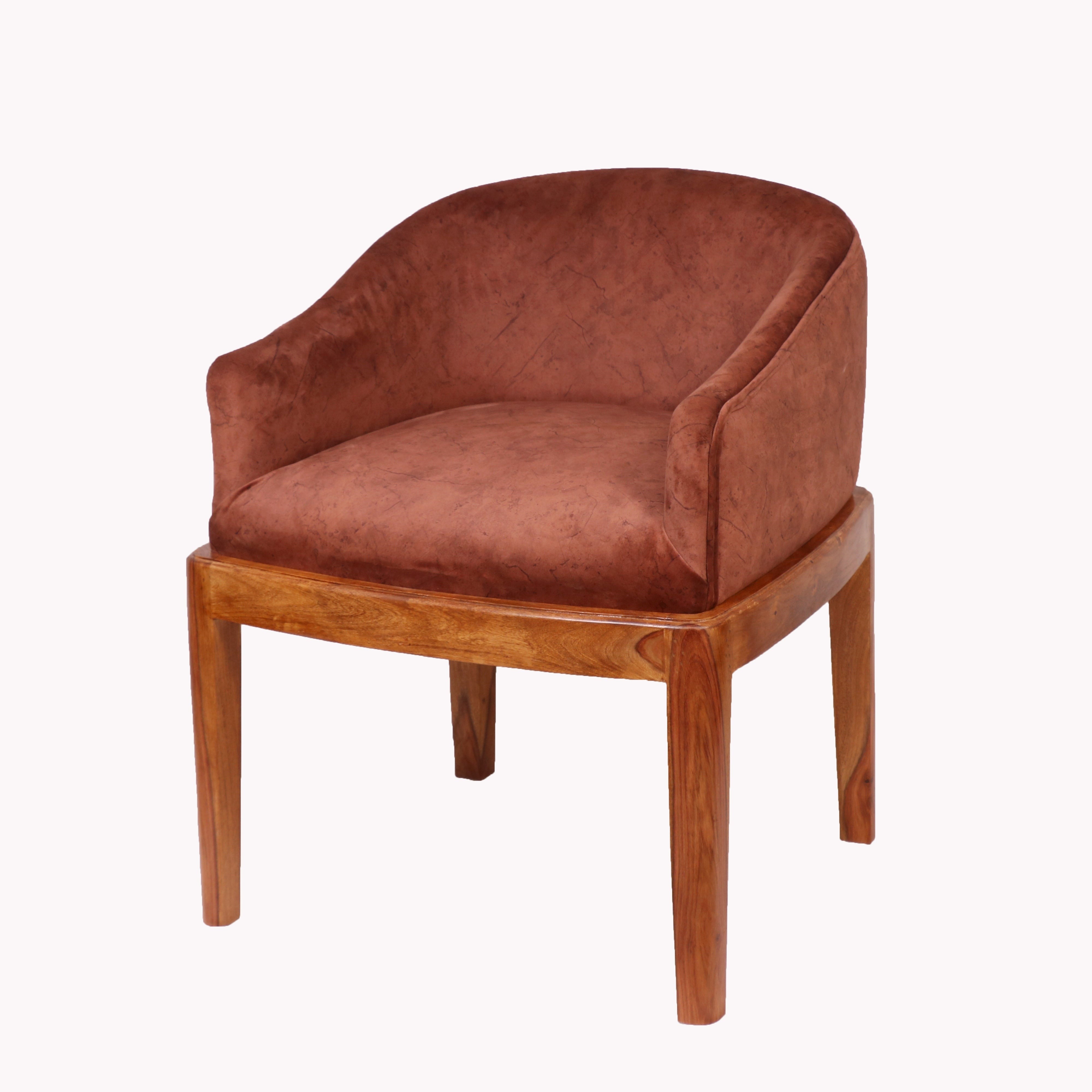 Autumn Rain Covered Classic Back Side Arm Chair Arm Chair
