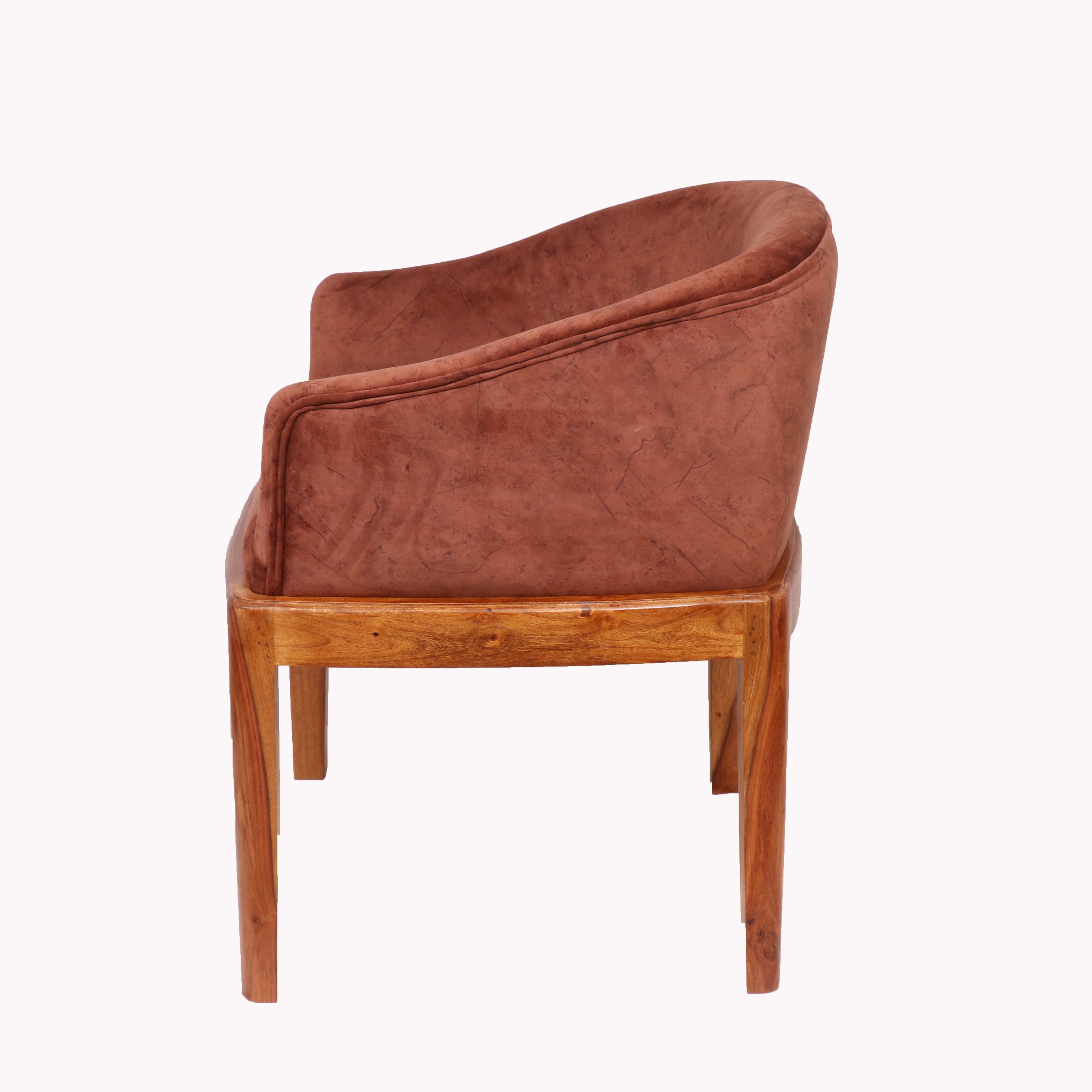 Autumn Rain Covered Classic Back Side Arm Chair Arm Chair