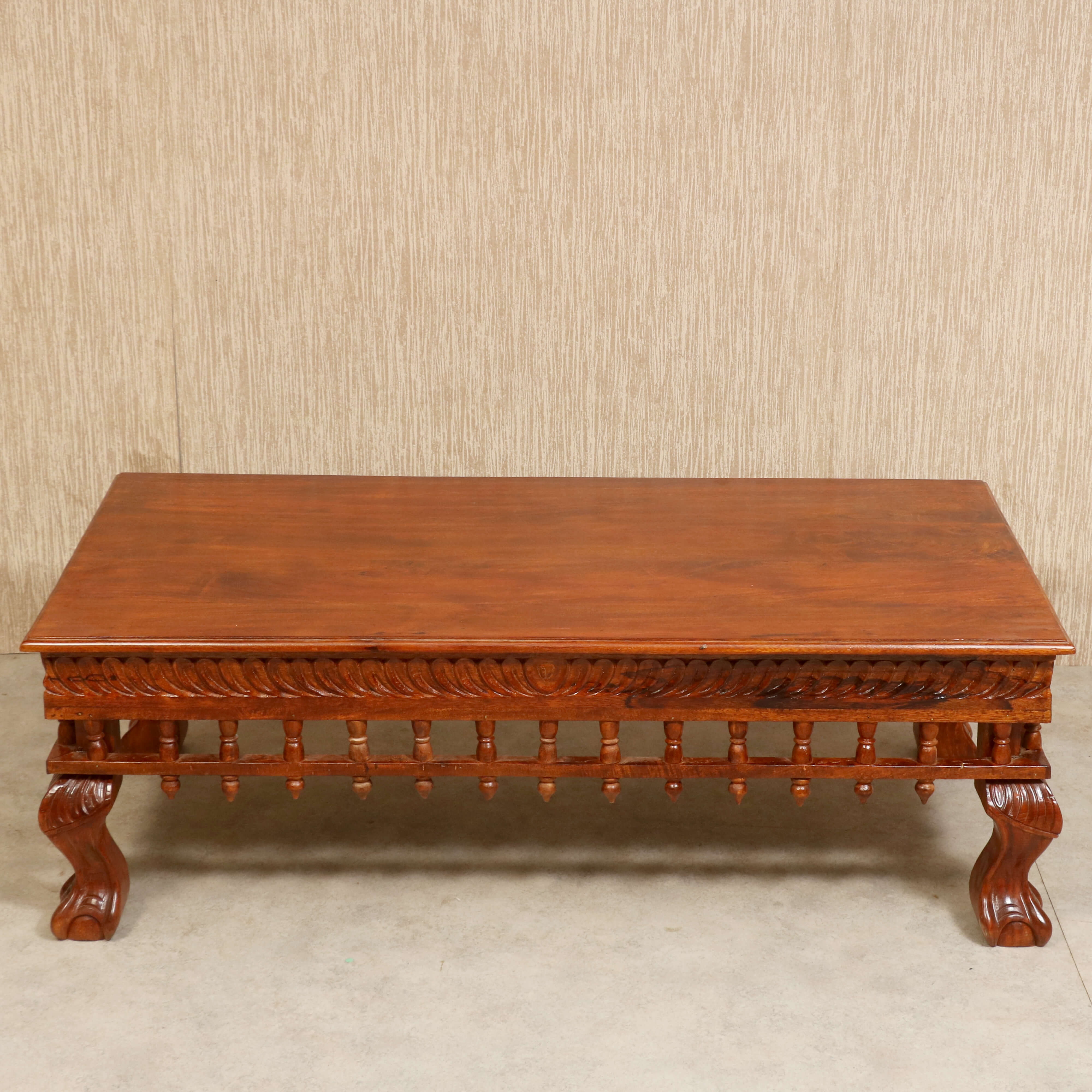 Vintage folk carved traditional Sofa Set with center table Sofa