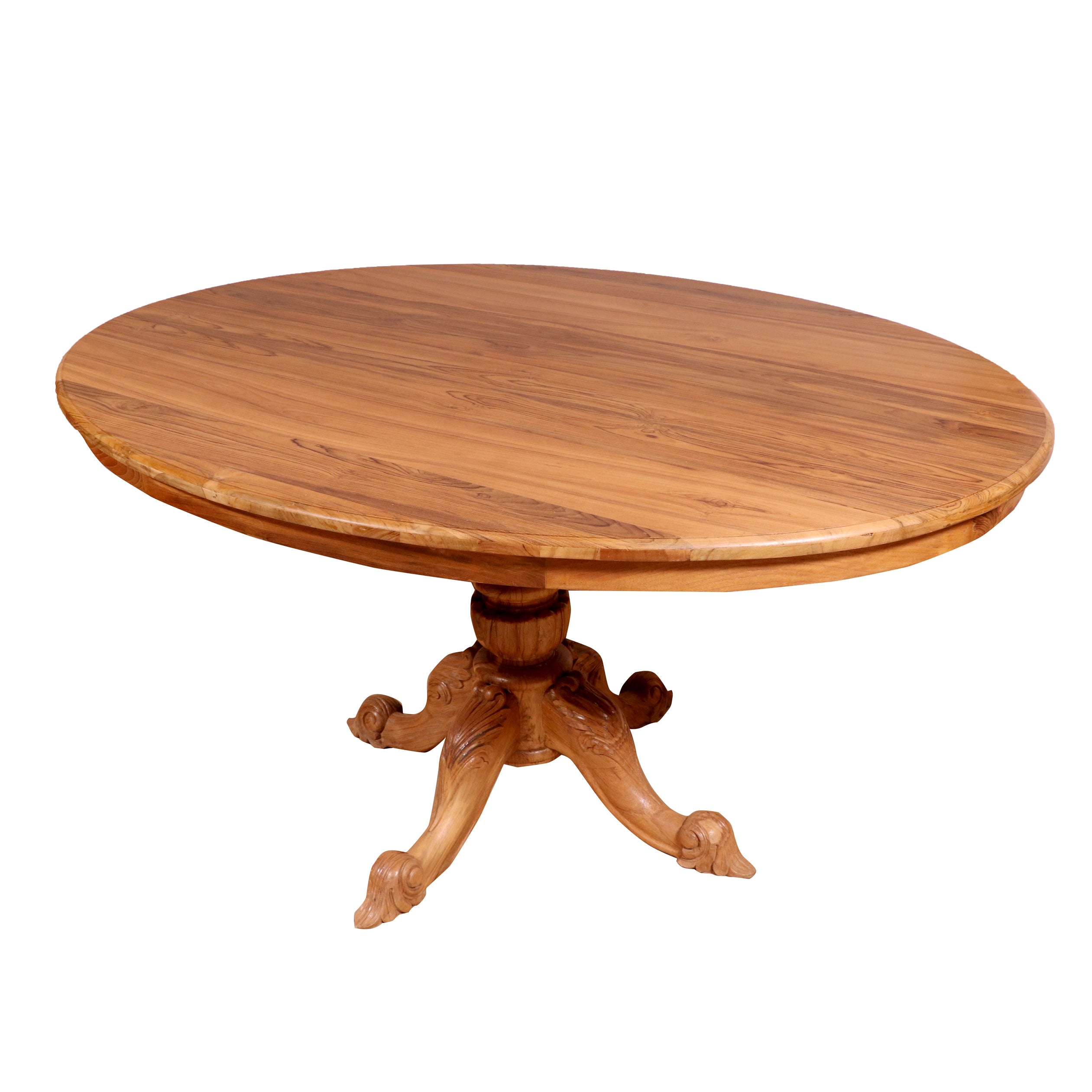 Oval shaped teak wood dining table Dining Table