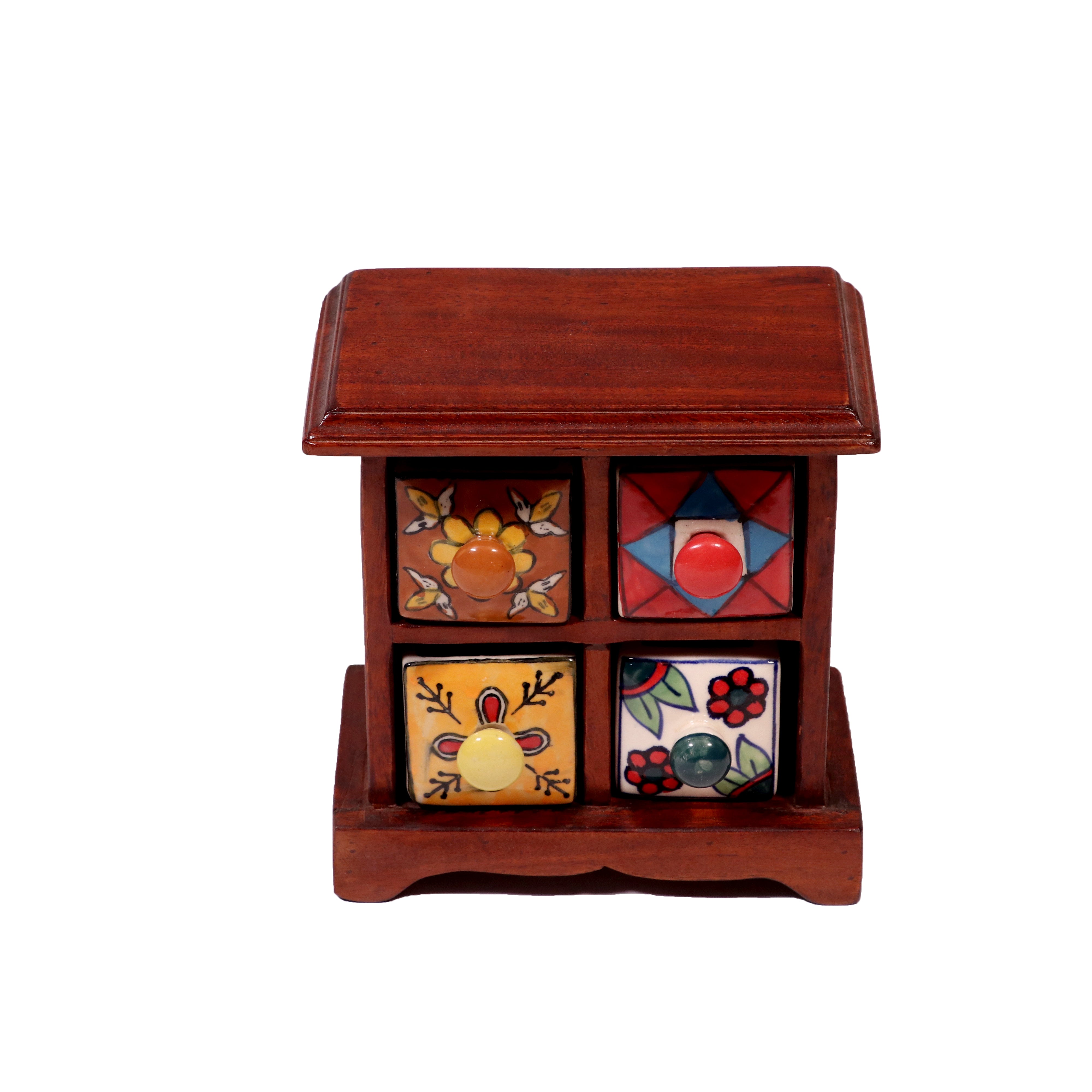 Miniature ceramic Bureau (Natural Color) Desk Organizer