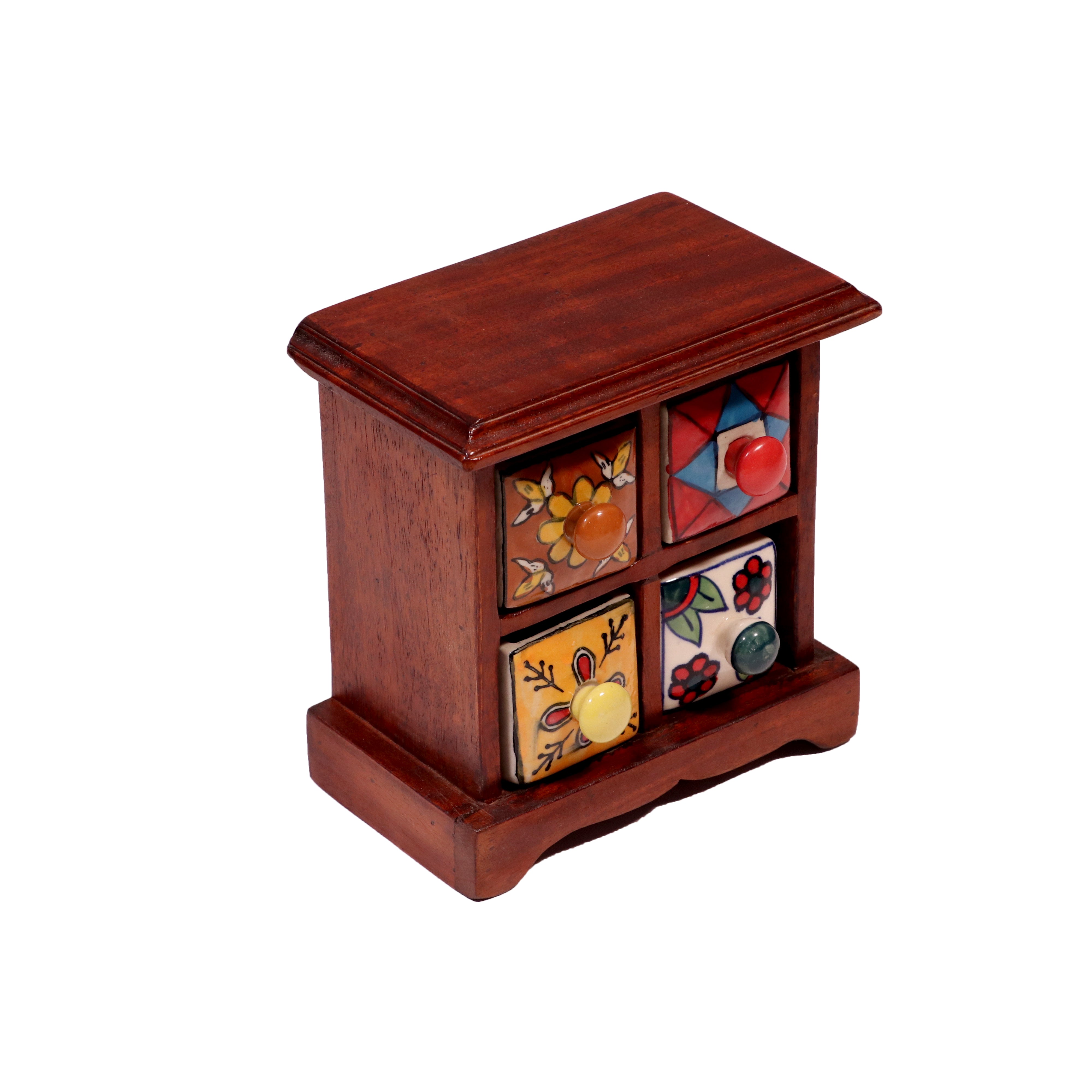 Miniature ceramic Bureau (Natural Color) Desk Organizer