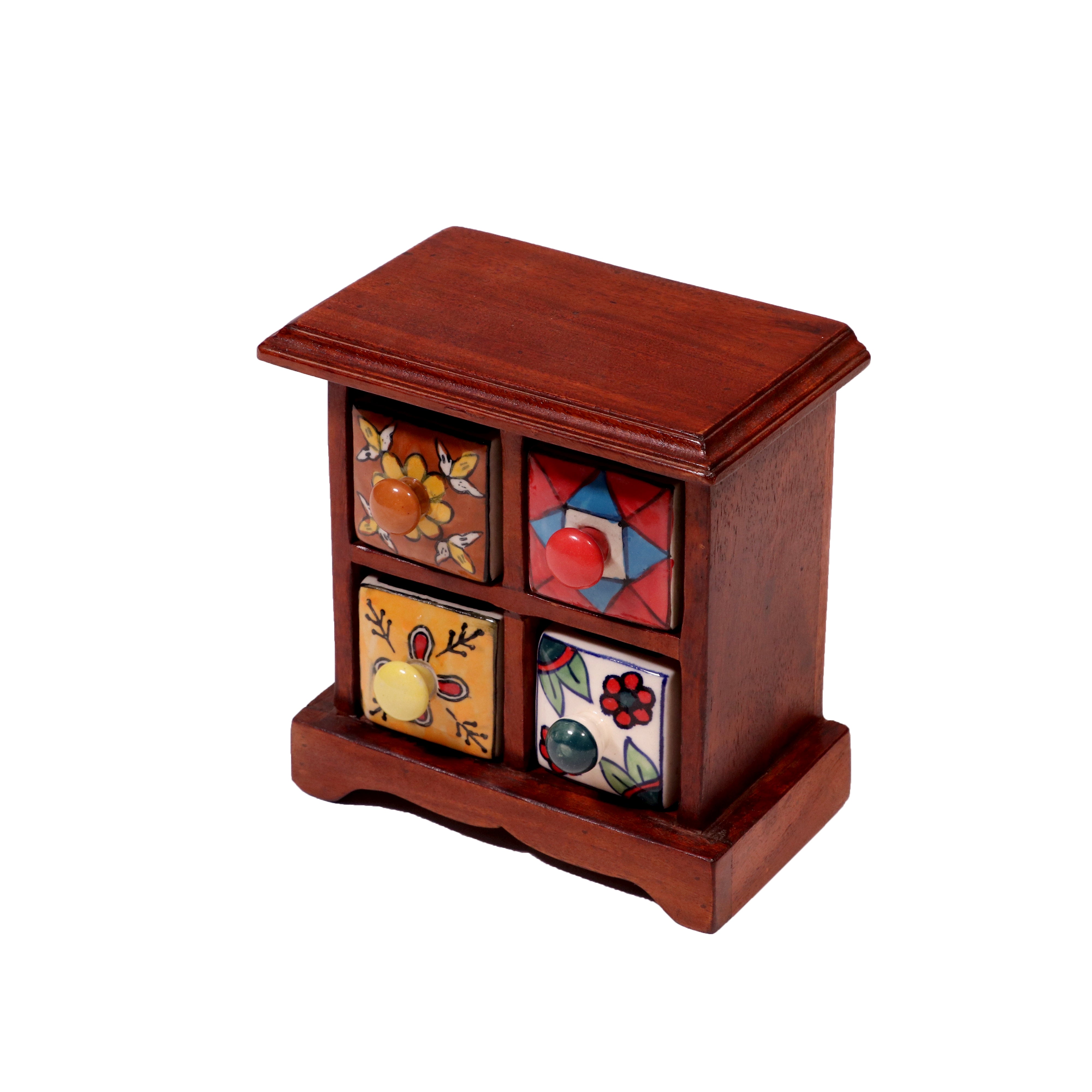 Miniature ceramic Bureau (Natural Color) Desk Organizer