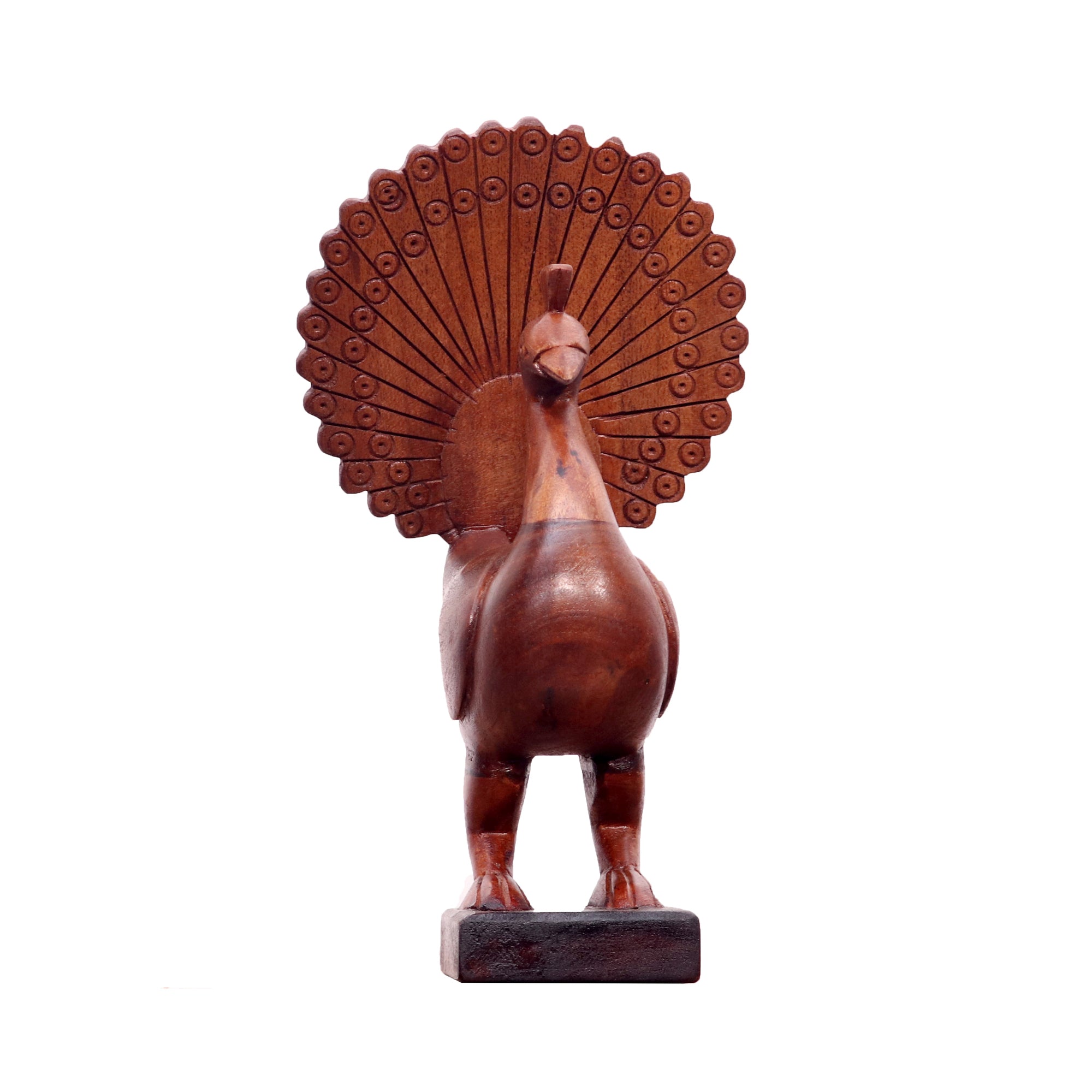 Rajshahi solid wood peacock Animal Figurine