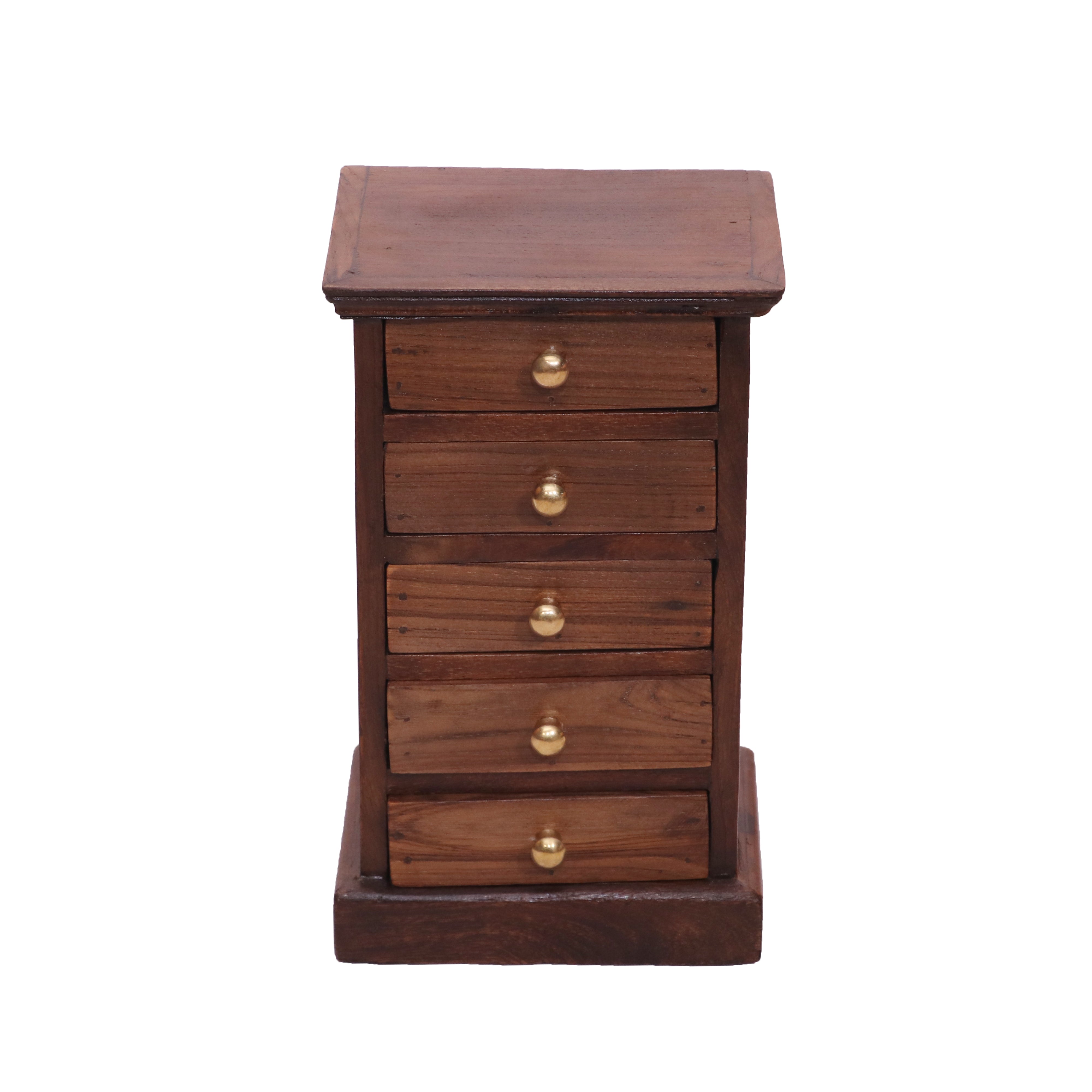 5 Drawer Natural Bureau (Dark Touch) Desk Organizer