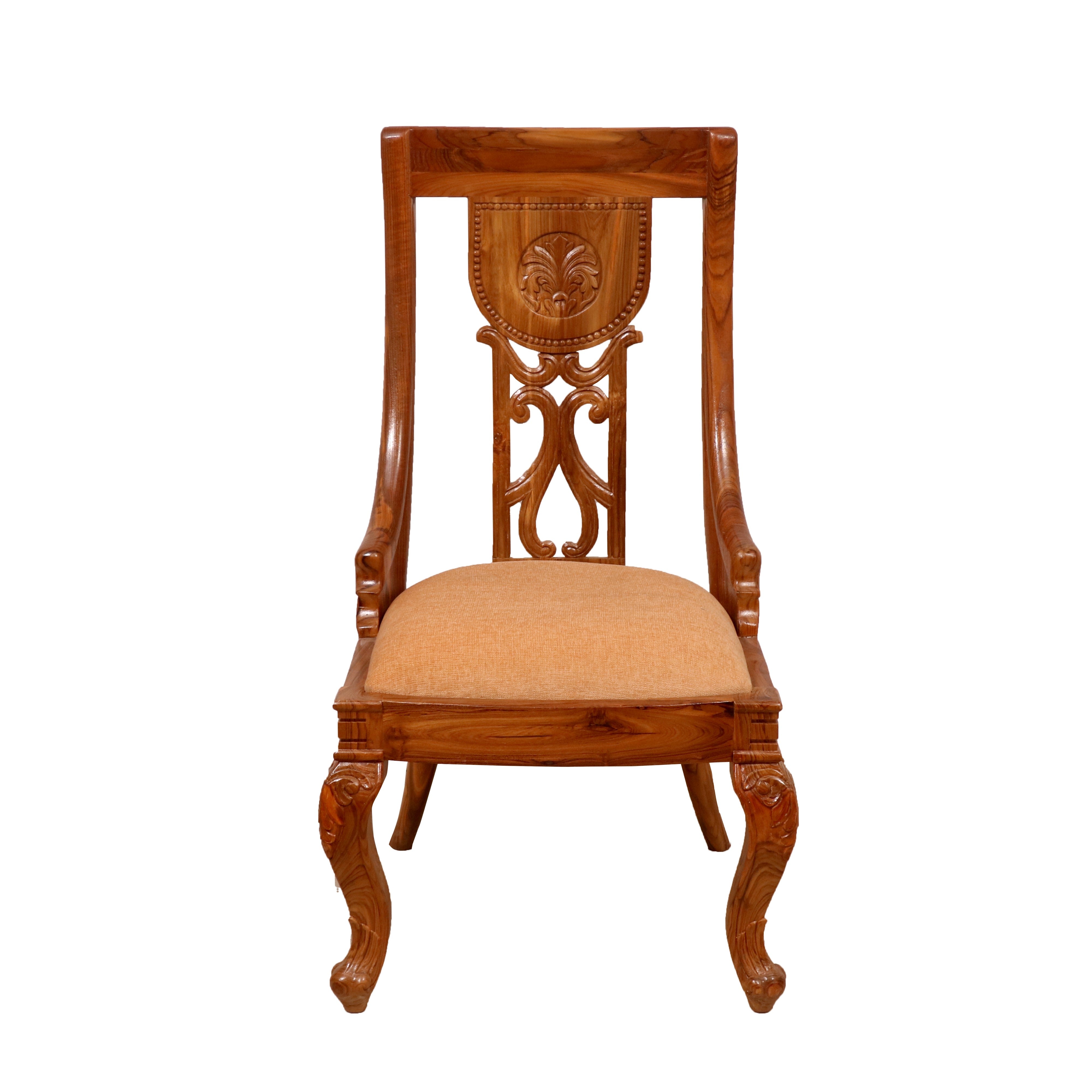 Regal Carved Wooden Chair Dining Chair