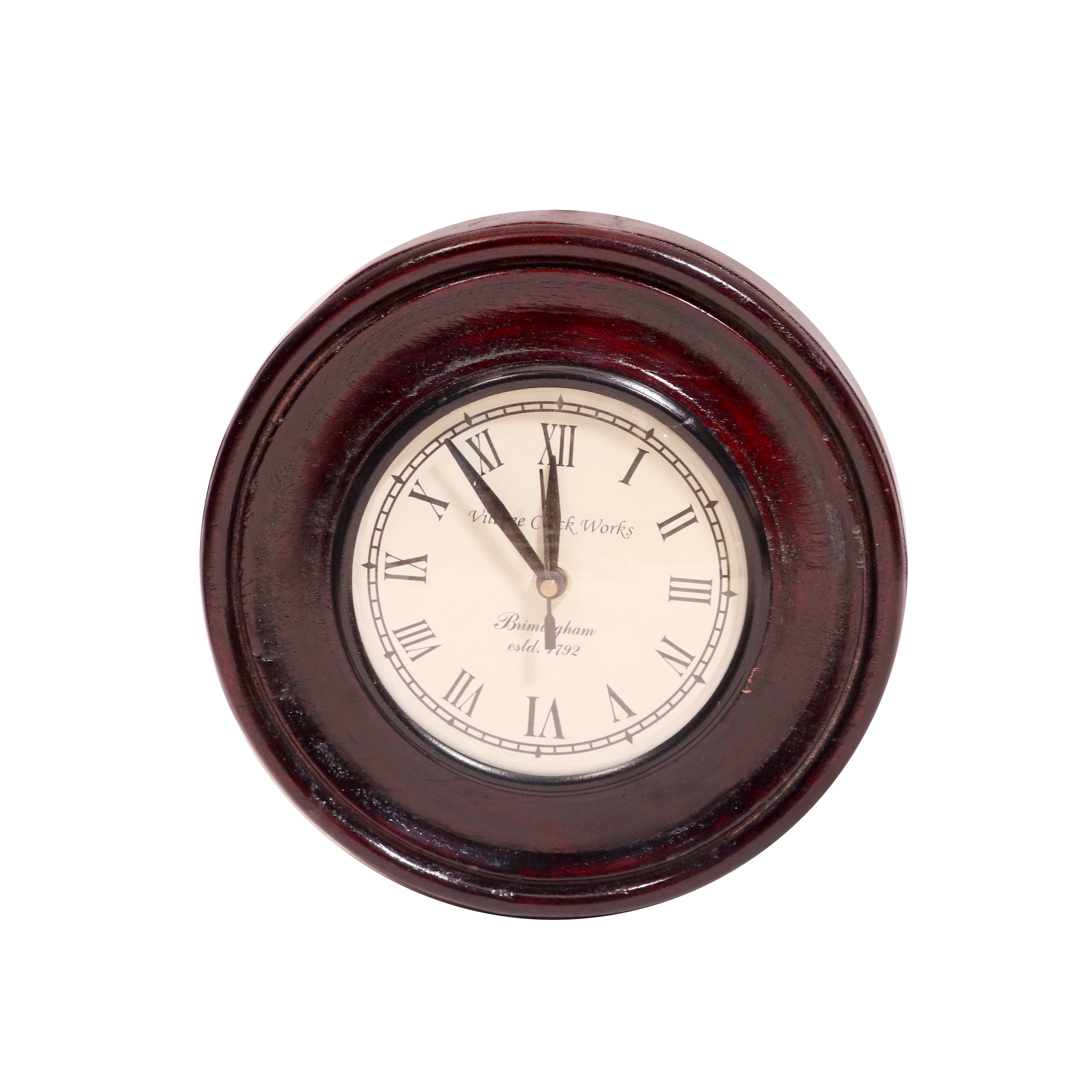 Mohagany Touch Solid Wood Handmade Clock Clock