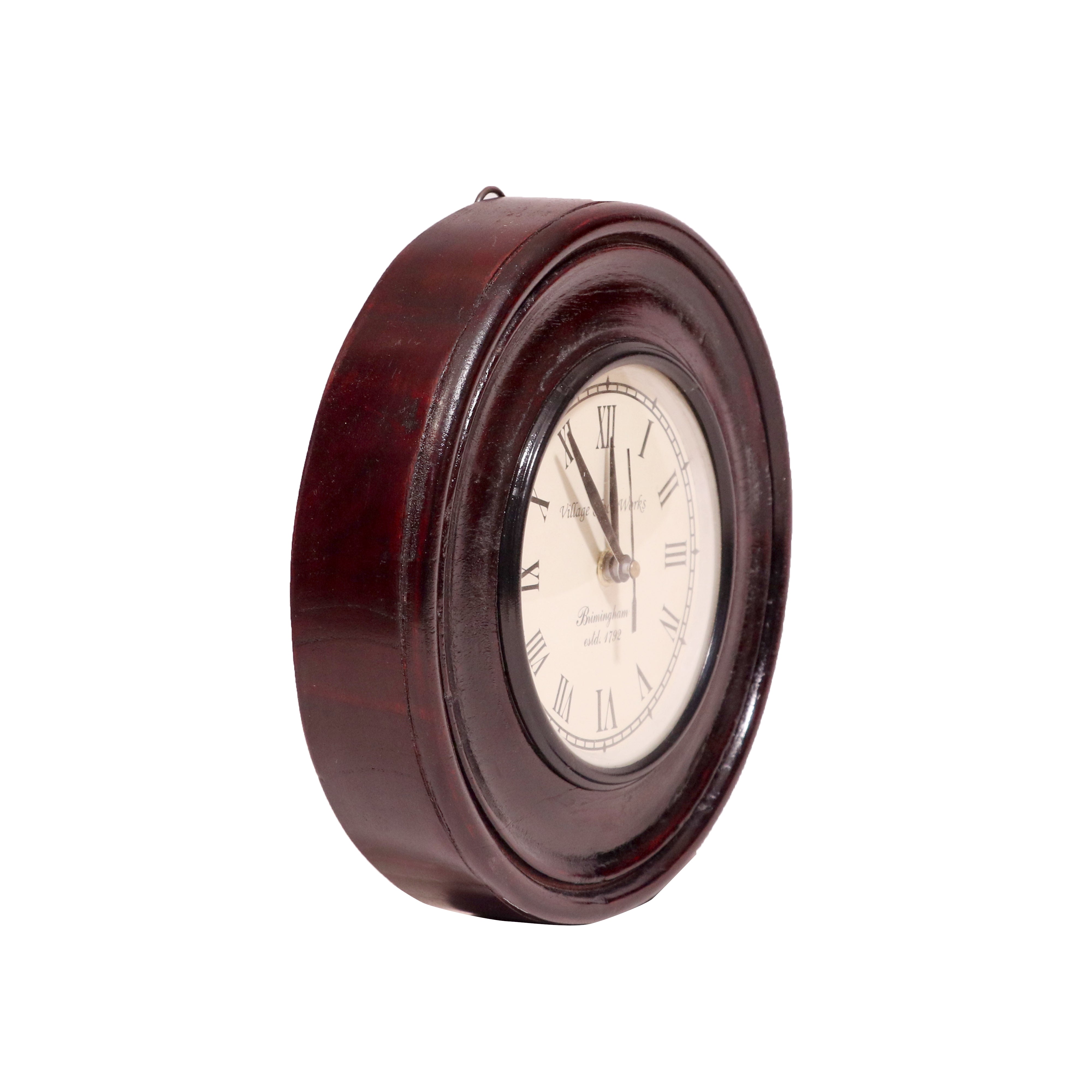 Mohagany Touch Solid Wood Handmade Clock Clock