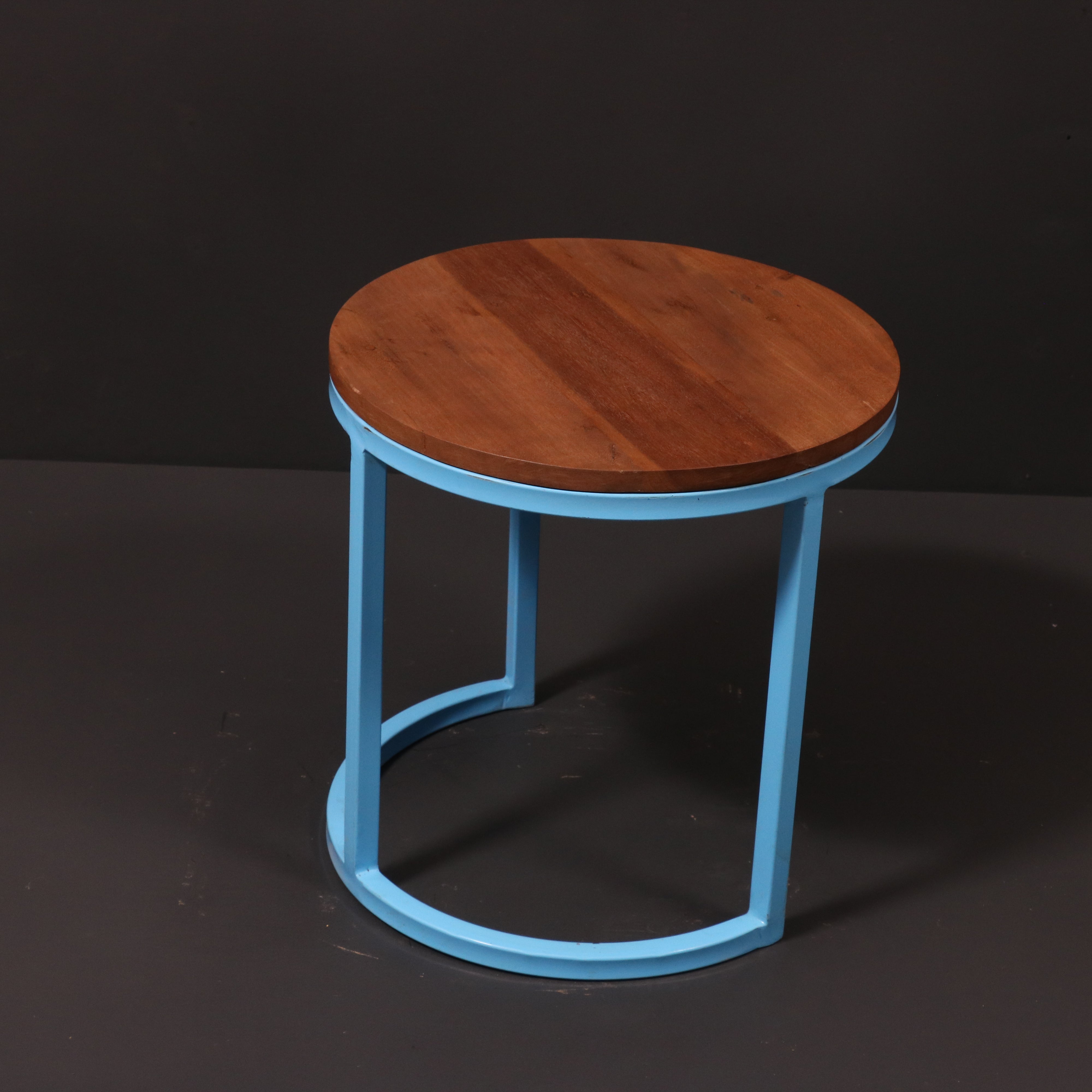 (Set of 3) Metallic Table Stand Stool