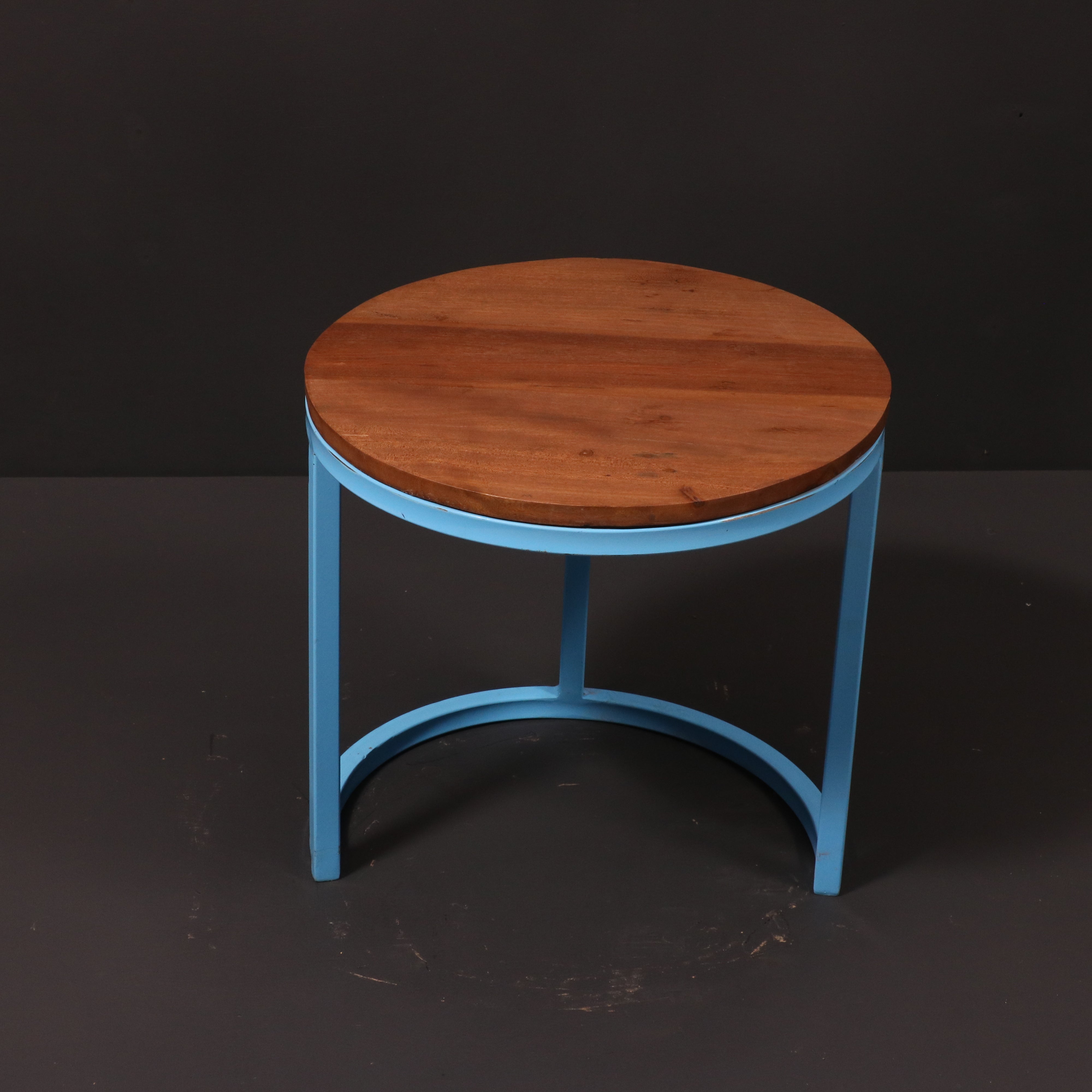 (Set of 3) Metallic Table Stand Stool