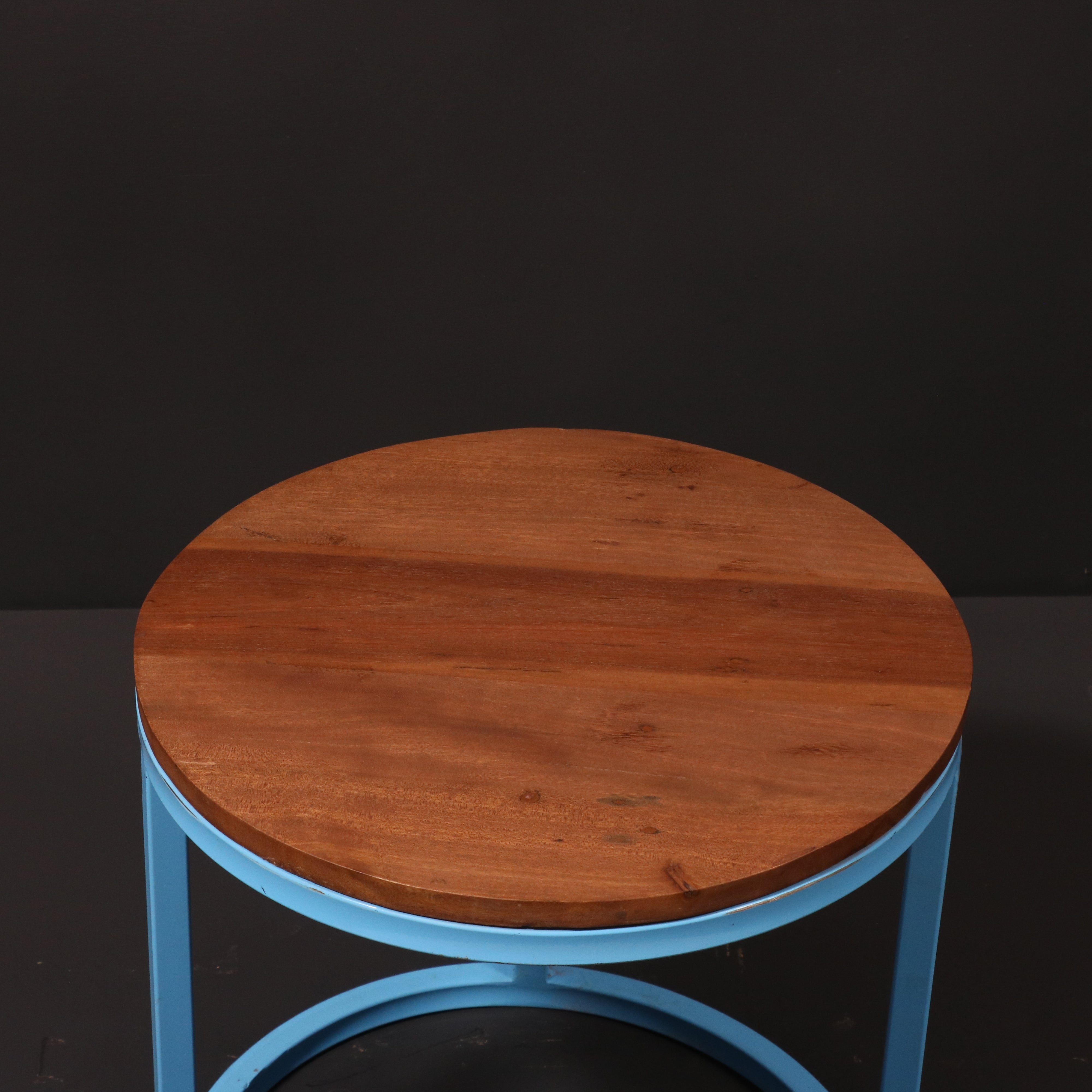 (Set of 3) Metallic Table Stand Stool