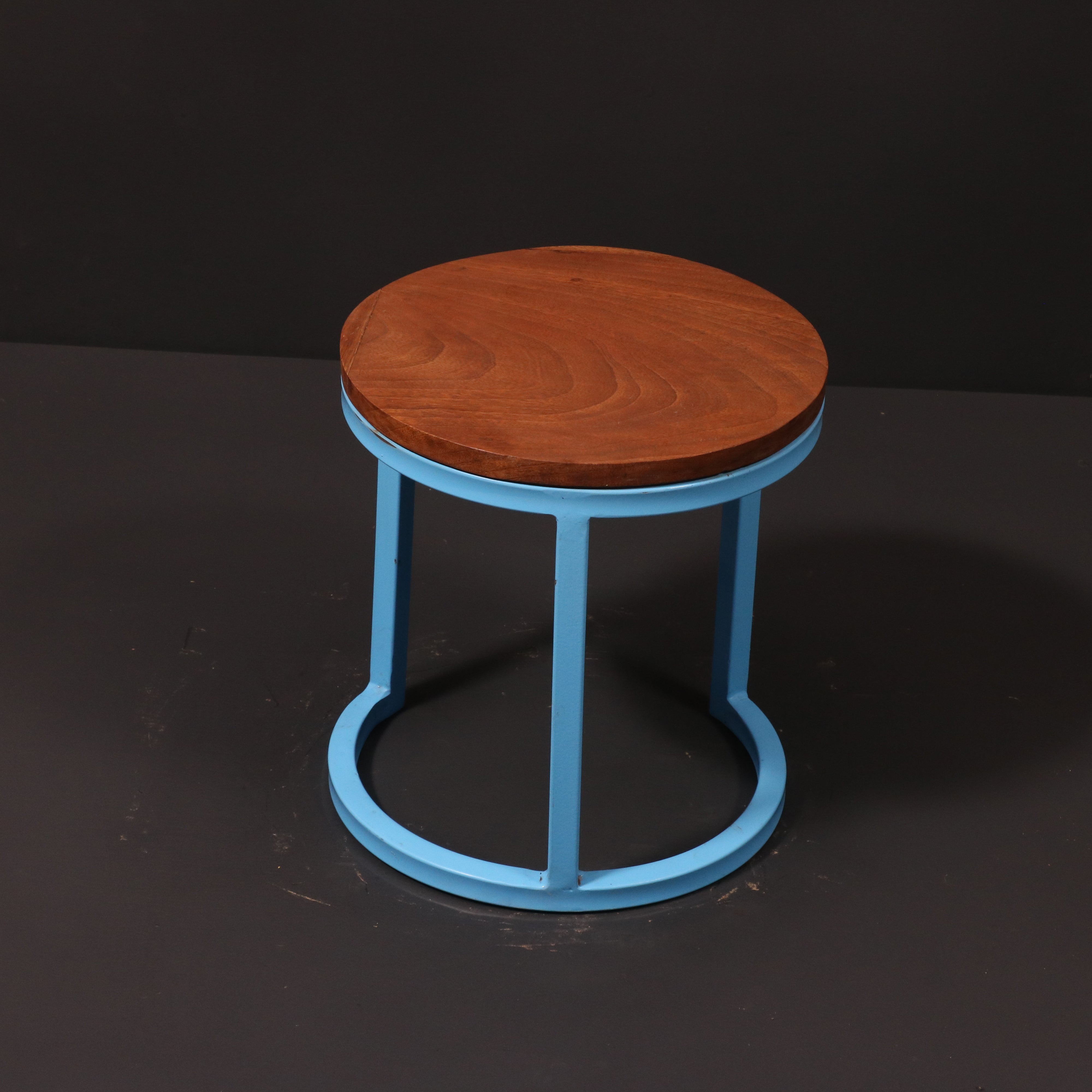 (Set of 3) Metallic Table Stand Stool