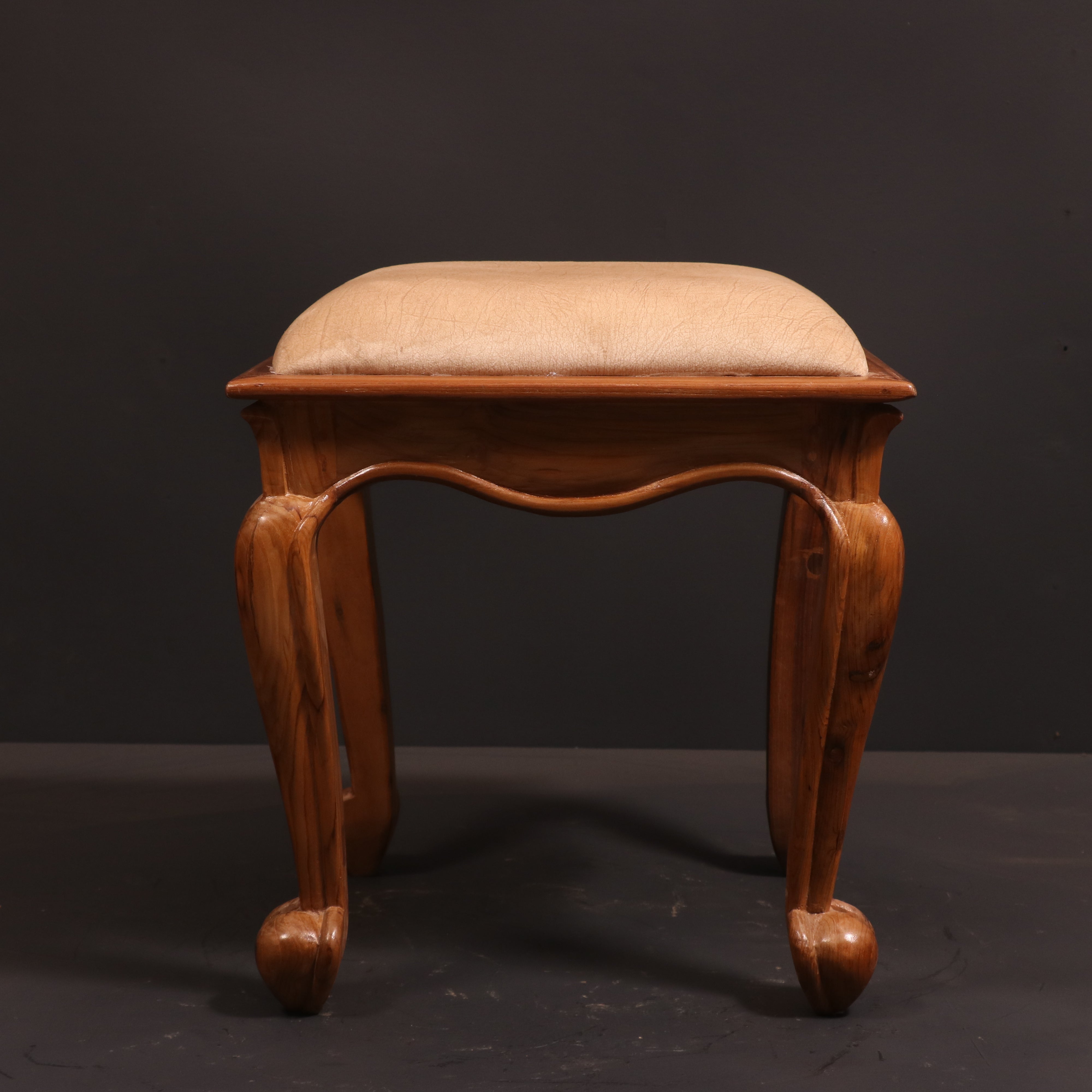 Classic Wooden Carved Stool Stool