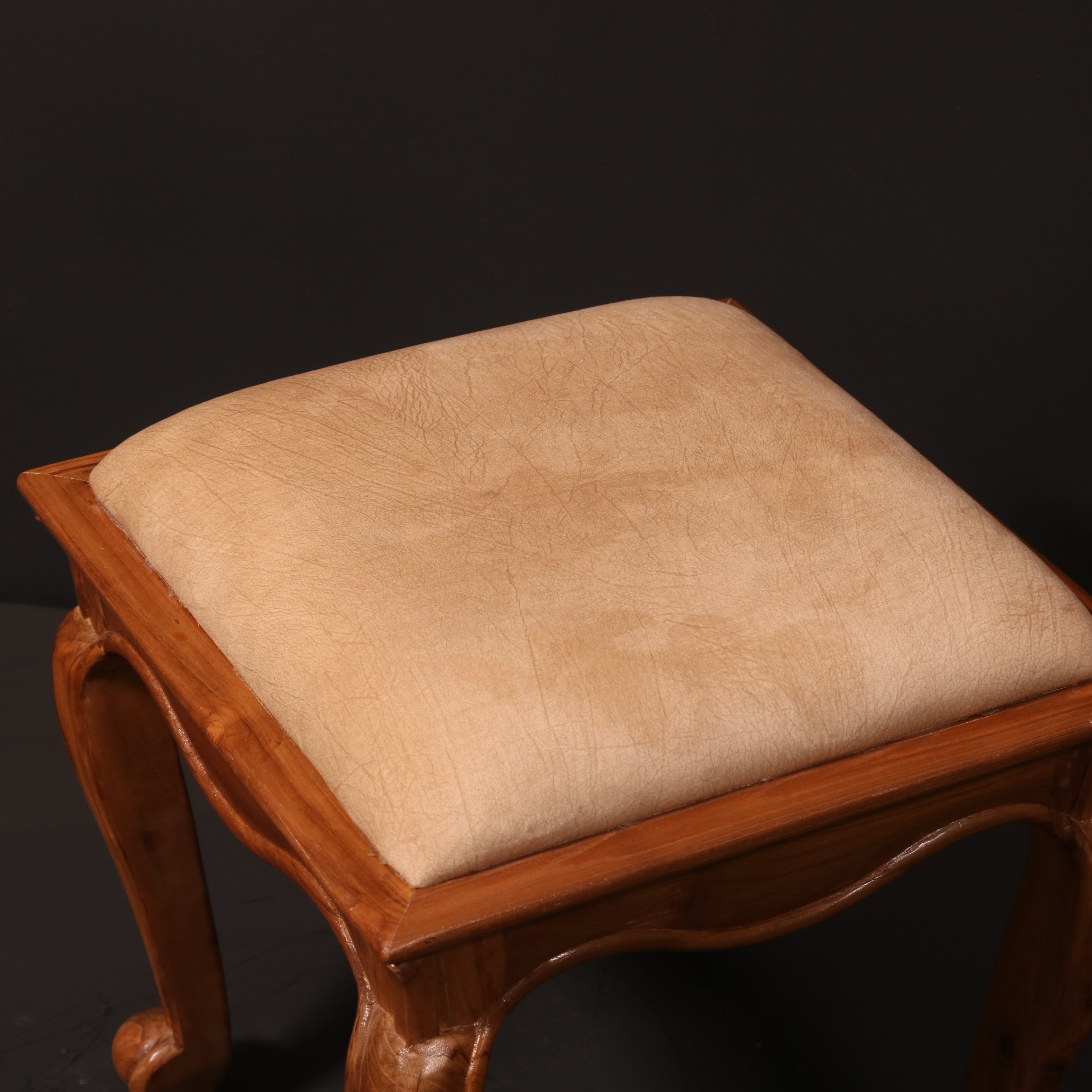 Classic Wooden Carved Stool Stool