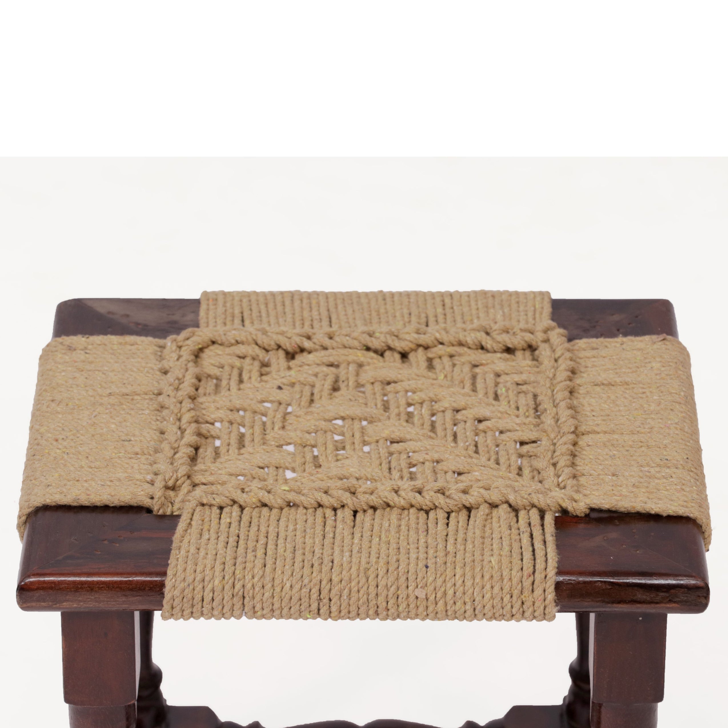 Spiraled Leg woven Stool Stool