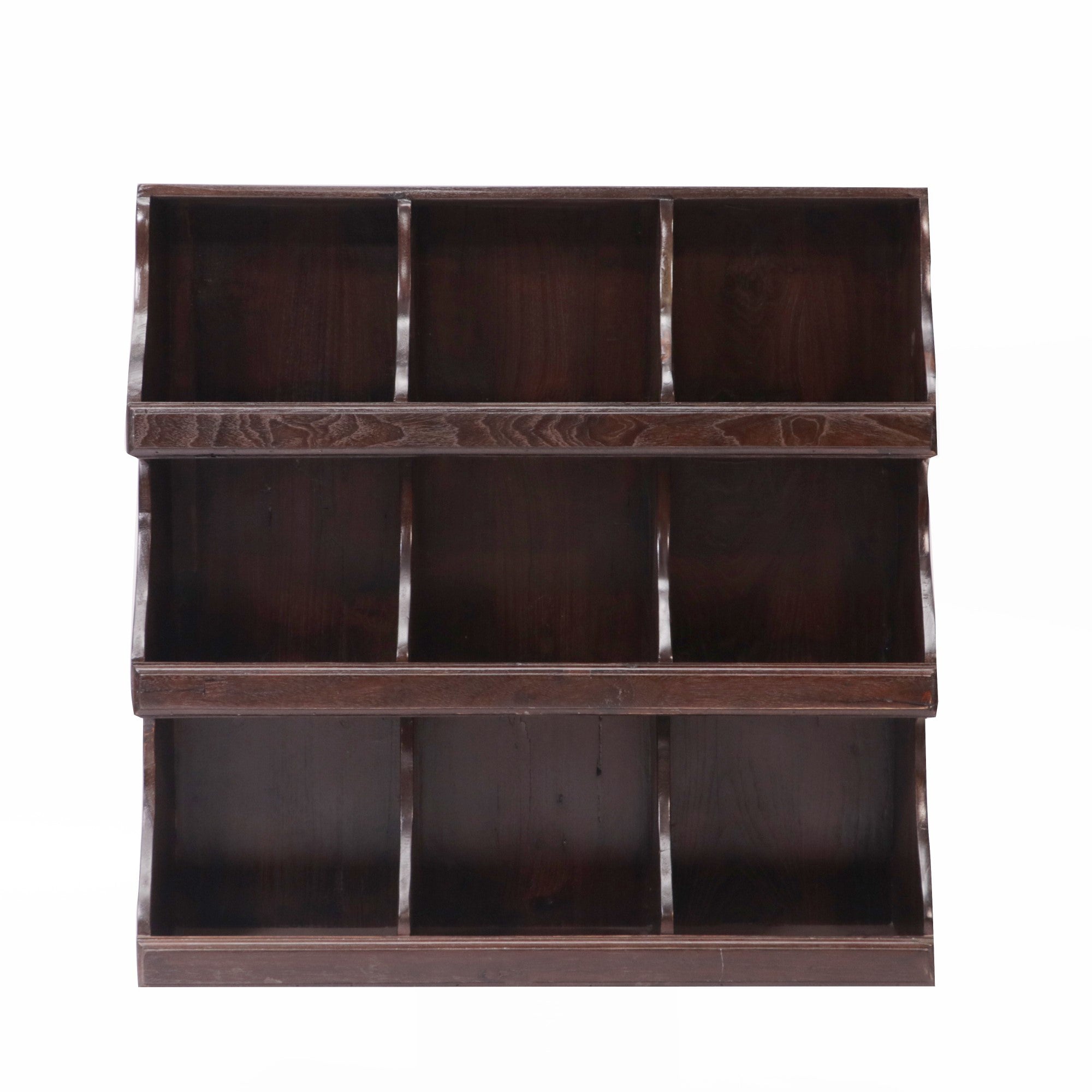 Wooden Multipurpose 9-Rack Wall Hanging Cabinet Wall Rack