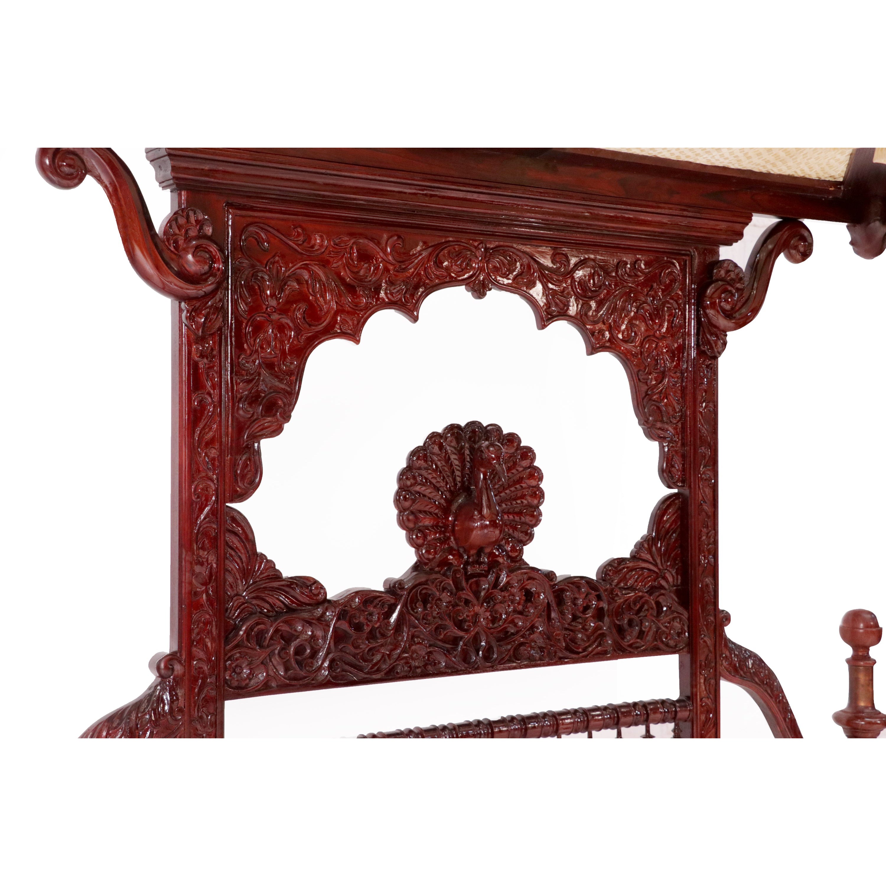 Rajshahi Maharaja Intricate Carved Bed Bed