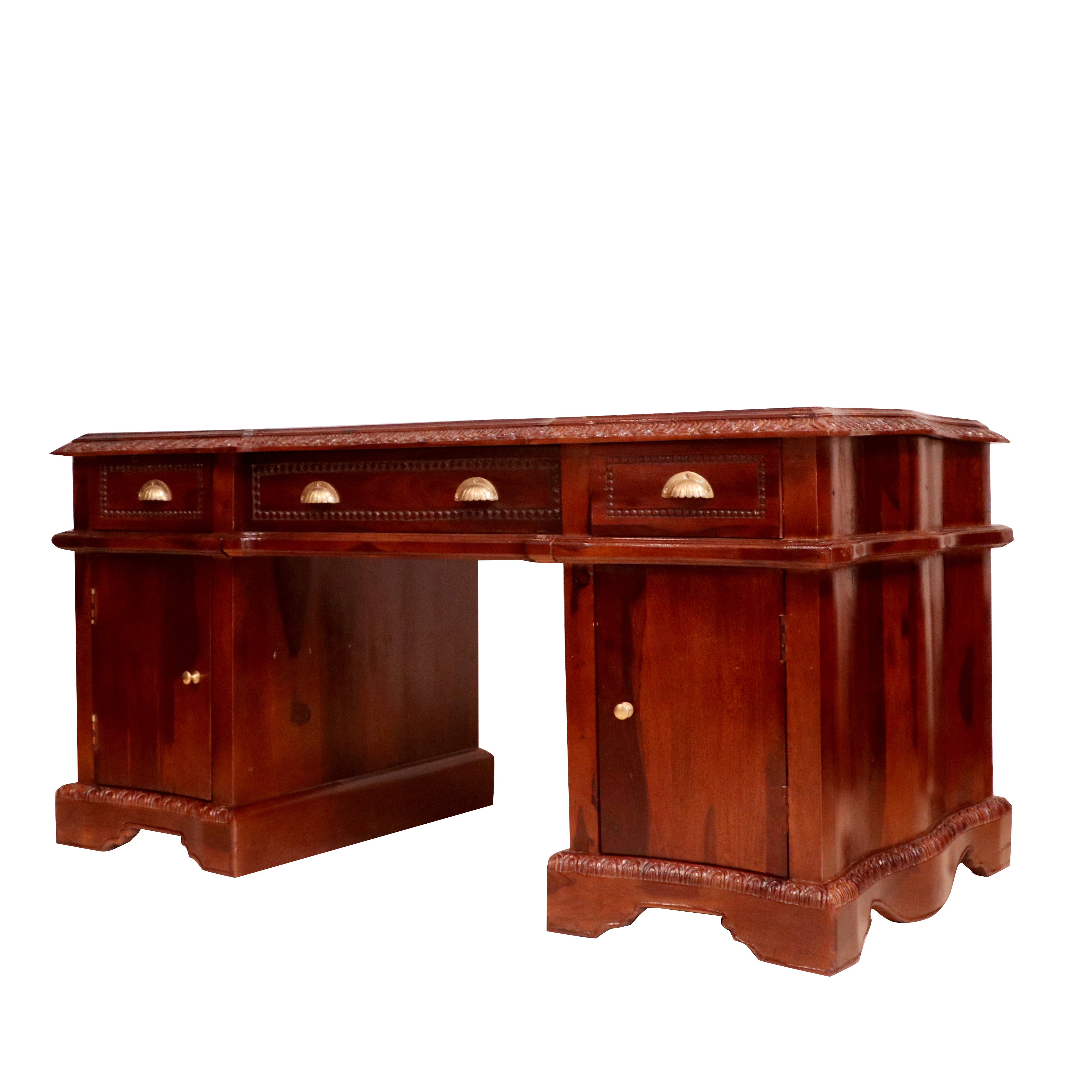 Executive Table with 3 drawer in Solid wood Study Table